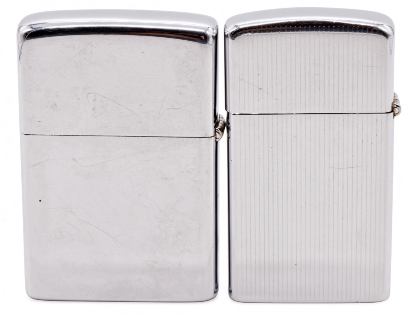 1970 Zippo Regular and 1958 Zippo Slim Lighter