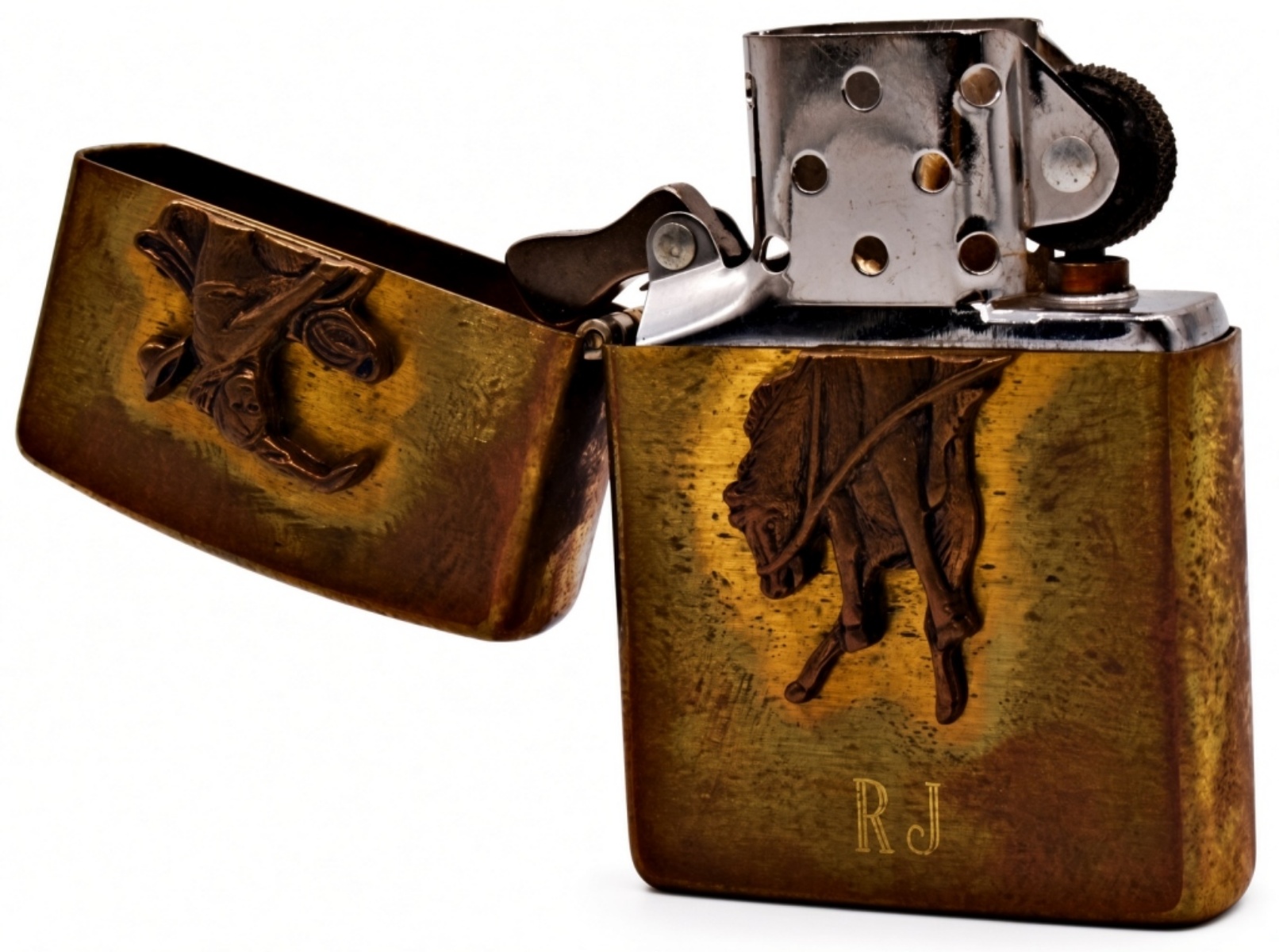 1992 Zippo Marlboro Bronco Rider Advertising Light