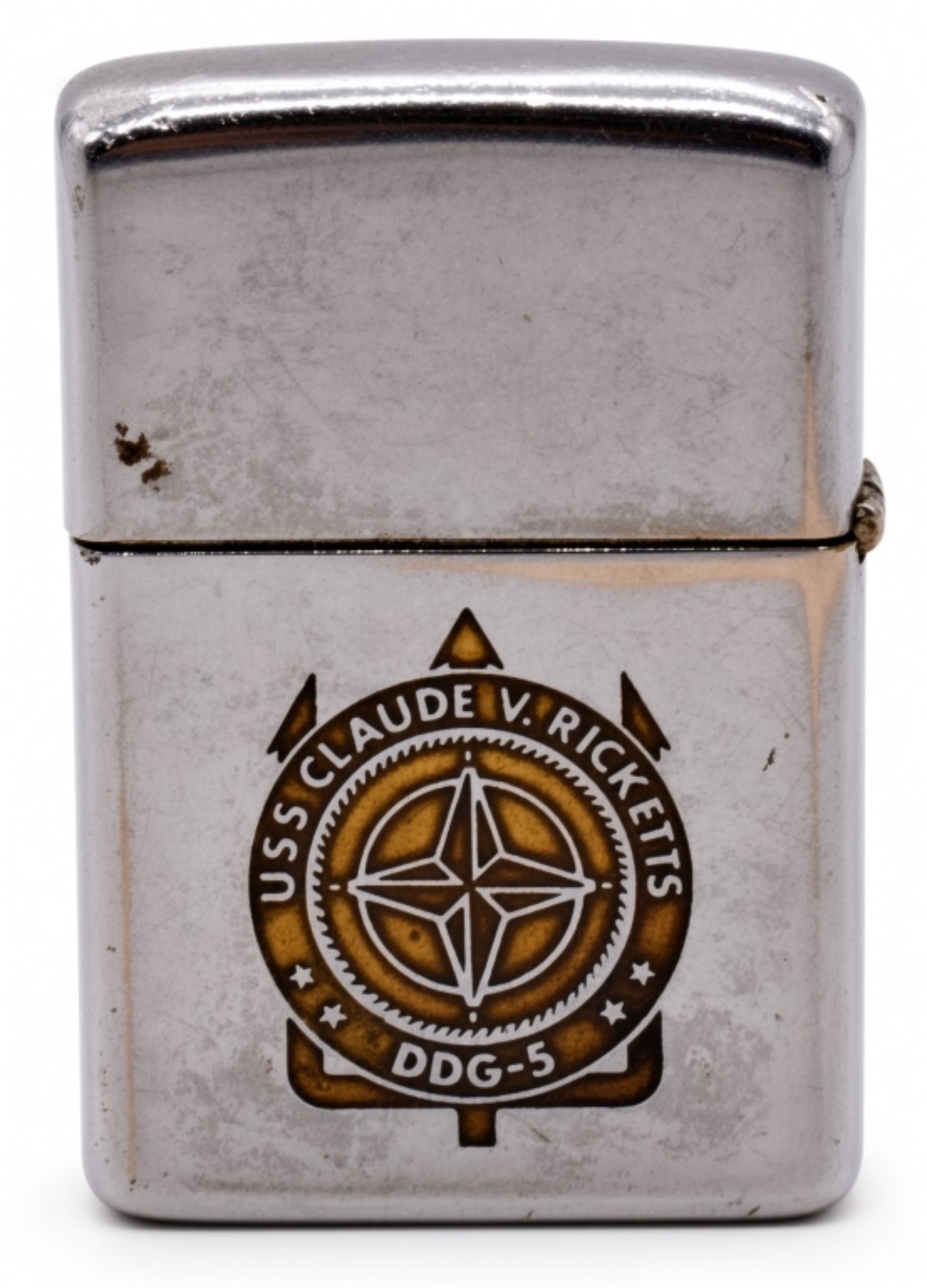 USS Claude V. Ricketts DDG-5 Zippo Lighter