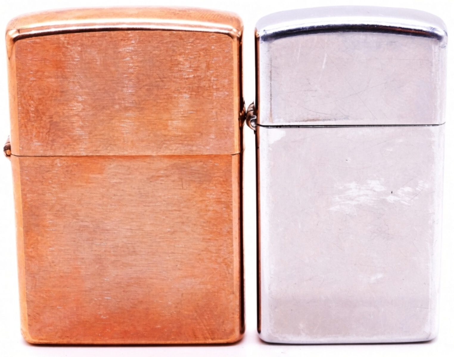 Zippo Lighter Pair, 1979 Slim and 1998