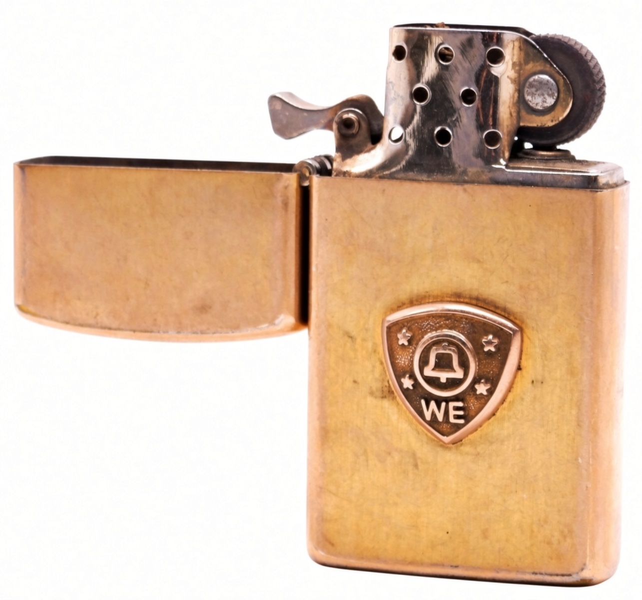 Zippo Slim 10K Gold Filled Western Electric