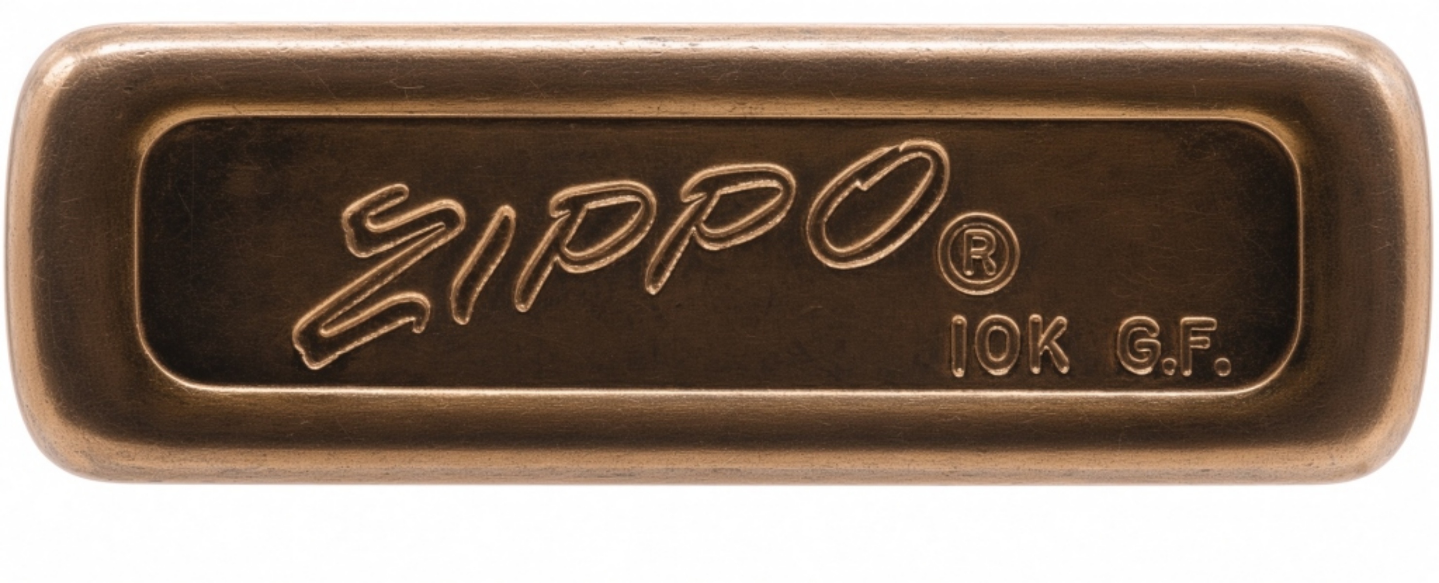 Zippo Slim 10K Gold Filled Western Electric
