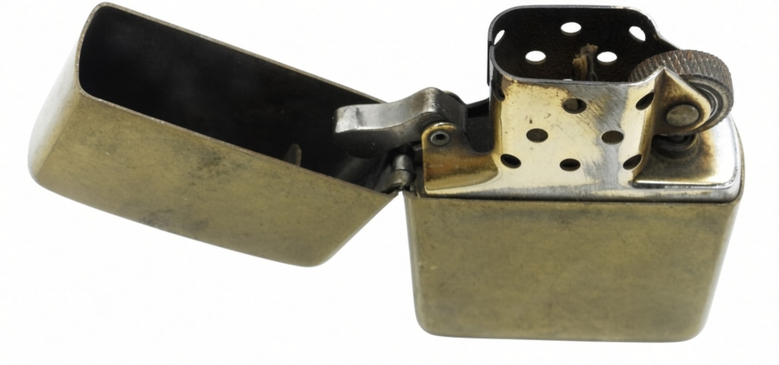 1989 Zippo Slim Brass Lighter