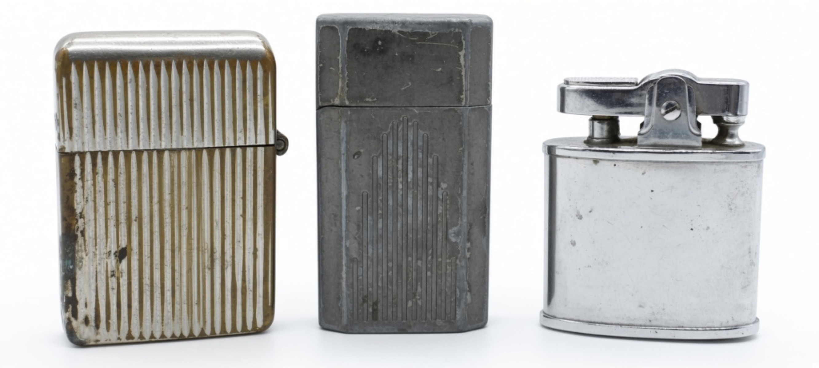 Vintage Lighter Lot: Ronson, Engine Turned & Plain