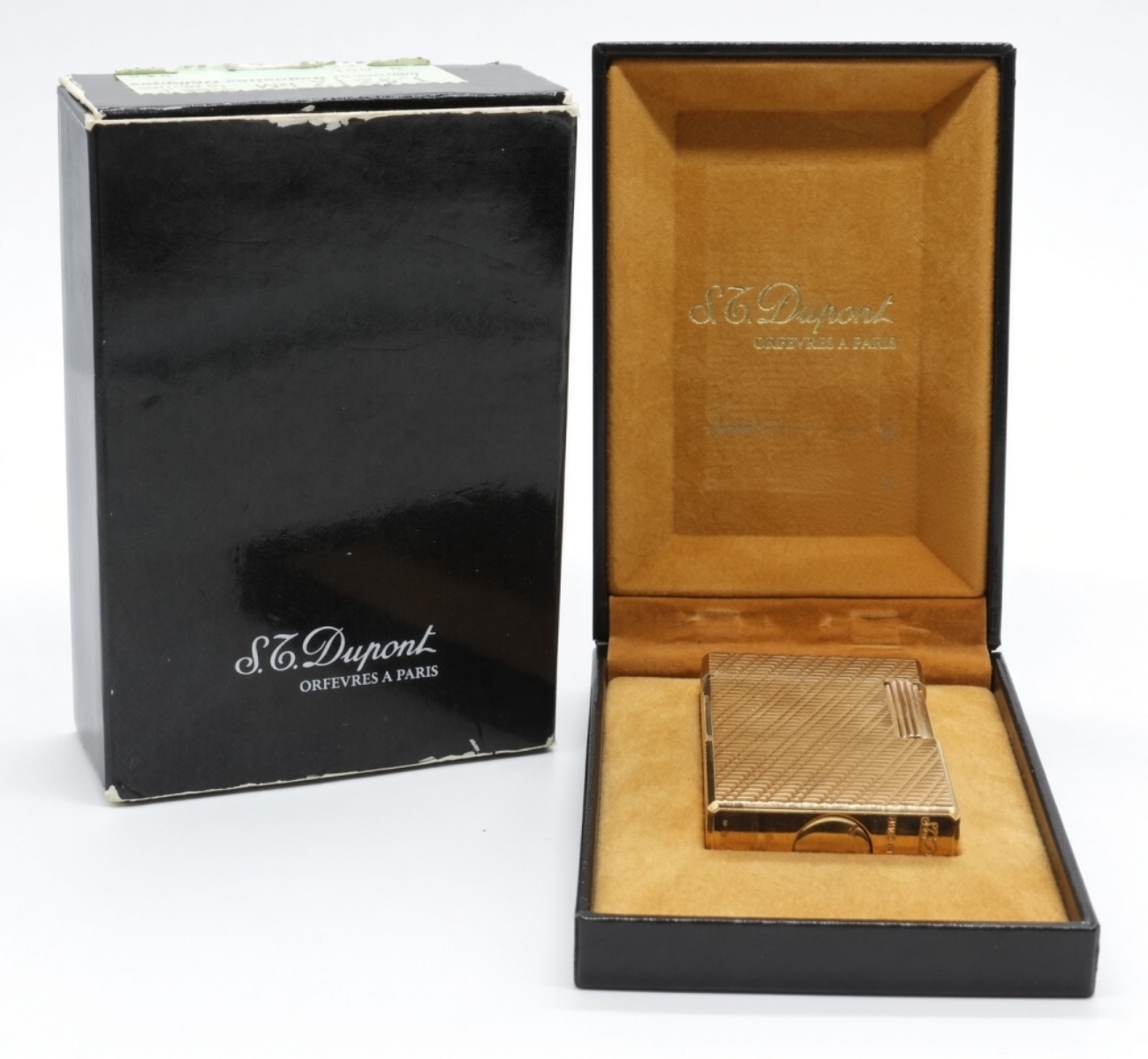 S.T. Dupont Gold-Plated Lighter with Box