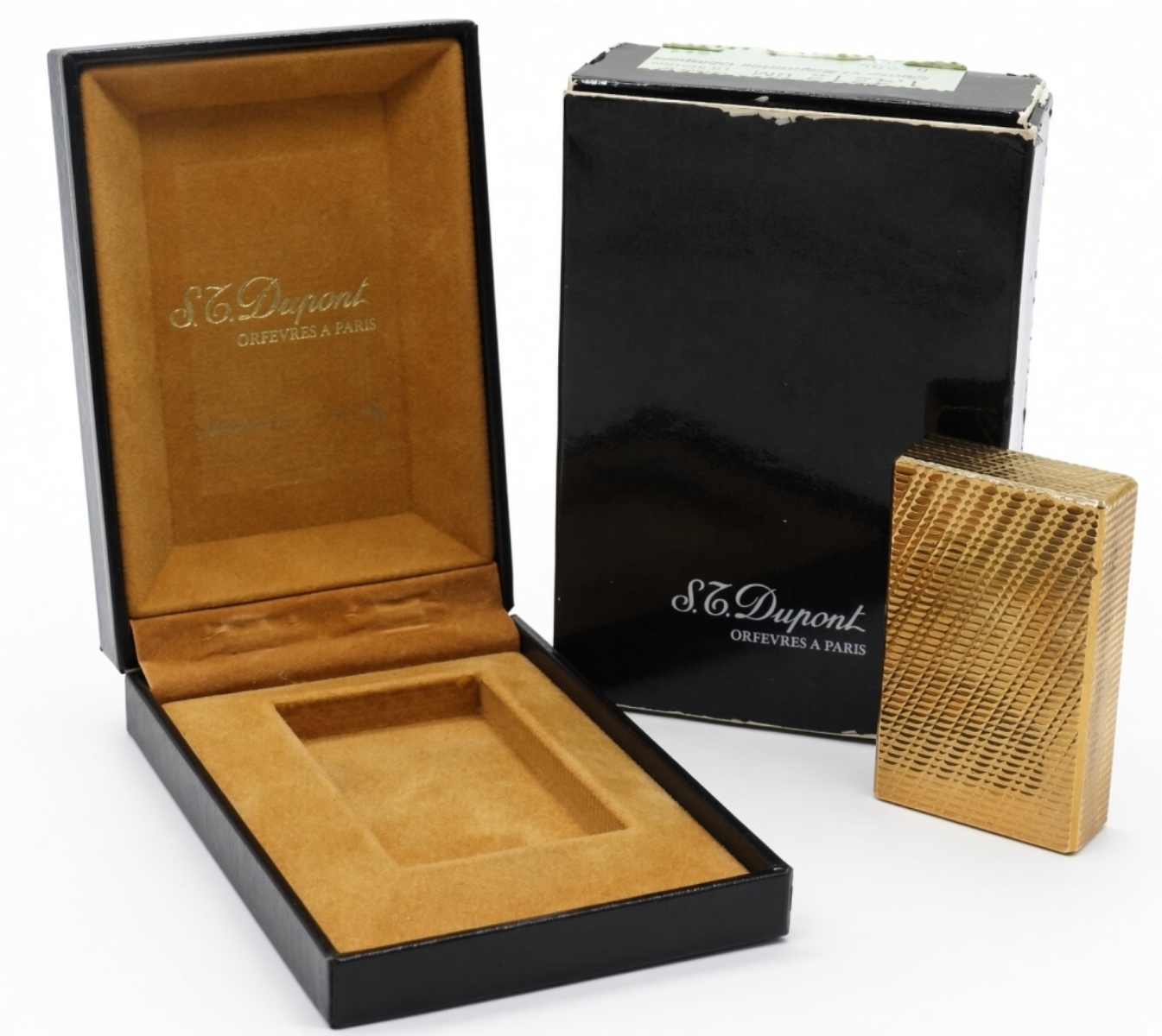 S.T. Dupont Gold-Plated Lighter with Box