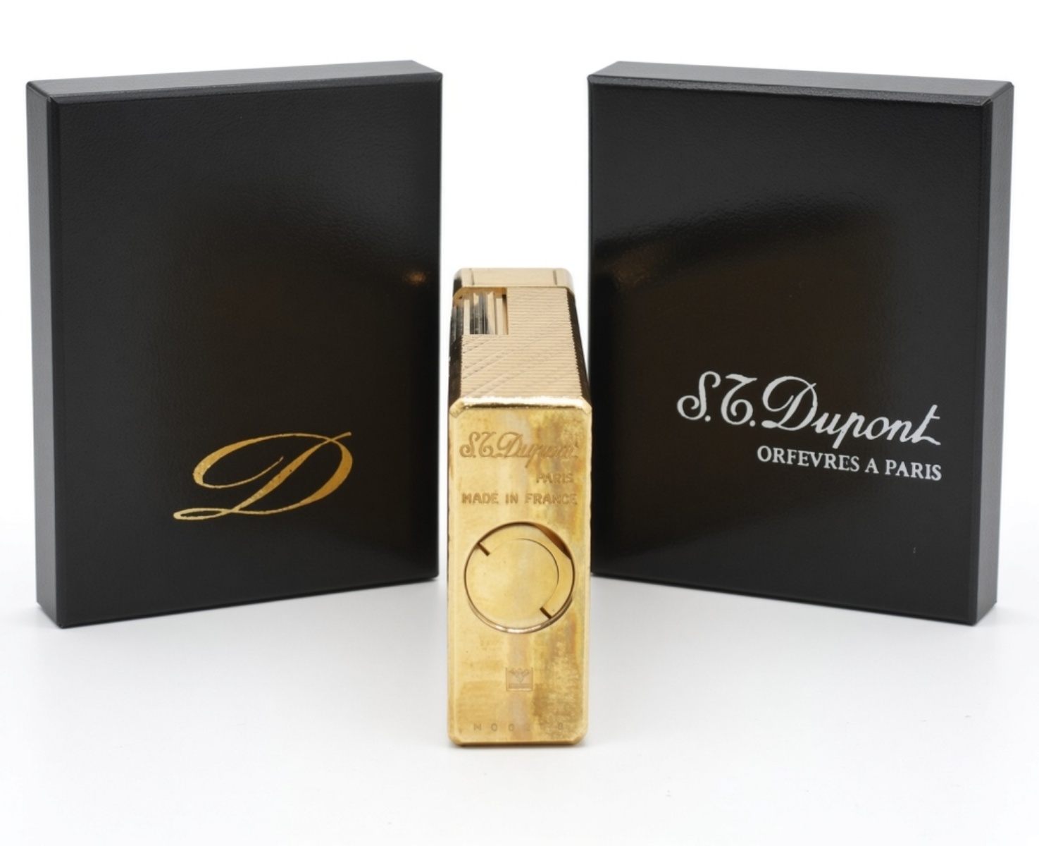 S.T. Dupont Gold-Plated Lighter with Box