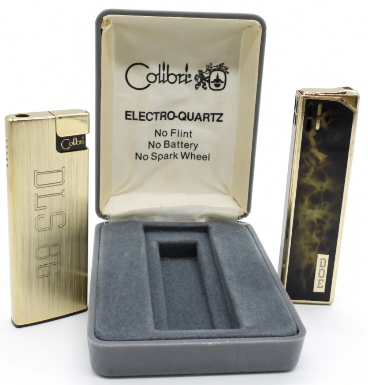 Colibri Electro-Quartz Lighters with Original Box