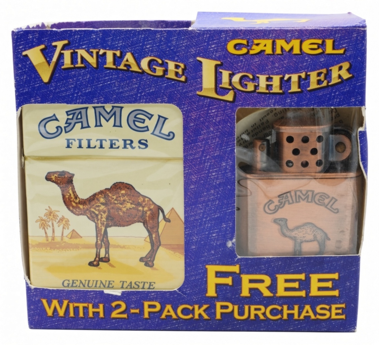 Camel Vintage Lighter Promotional Set w/ Packs
