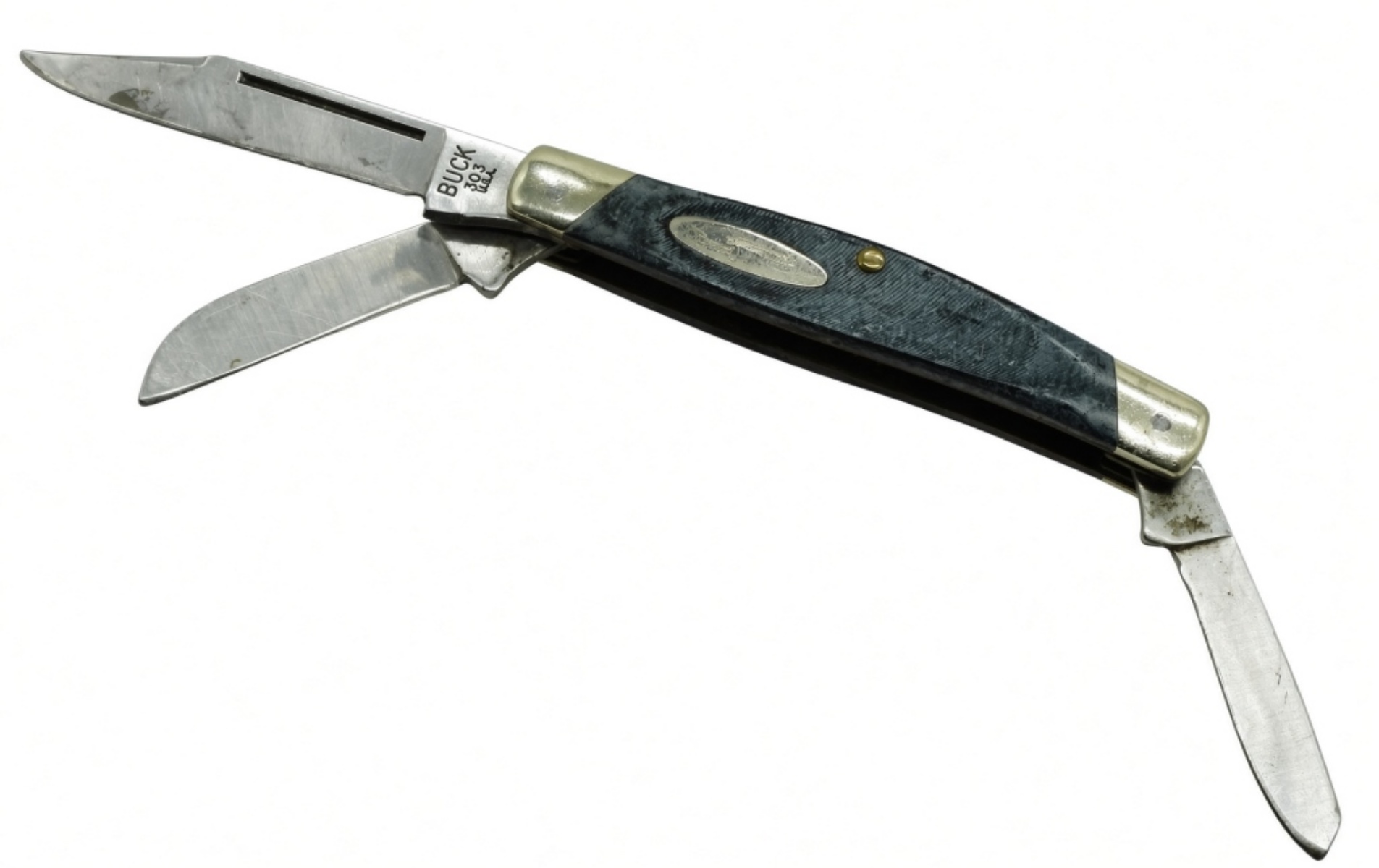 Buck 303 Cadet, Black Delrin Handle