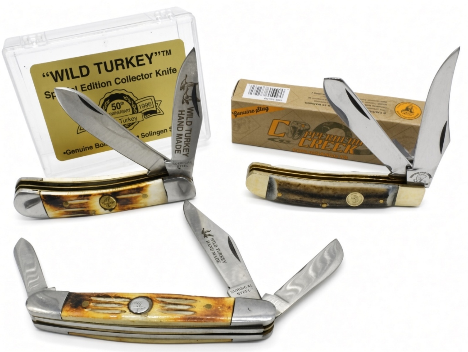 Wild Turkey & Copperhead Creek Pocket Knives (3)
