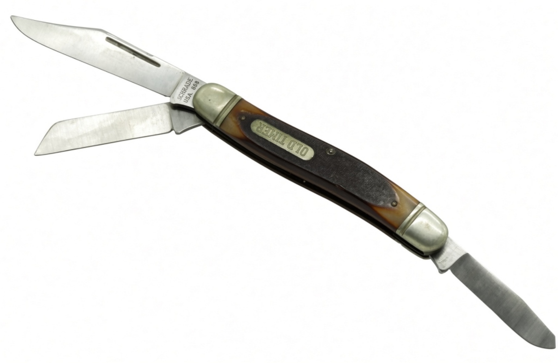 Schrade 858 Three-Blade Stockman Knife