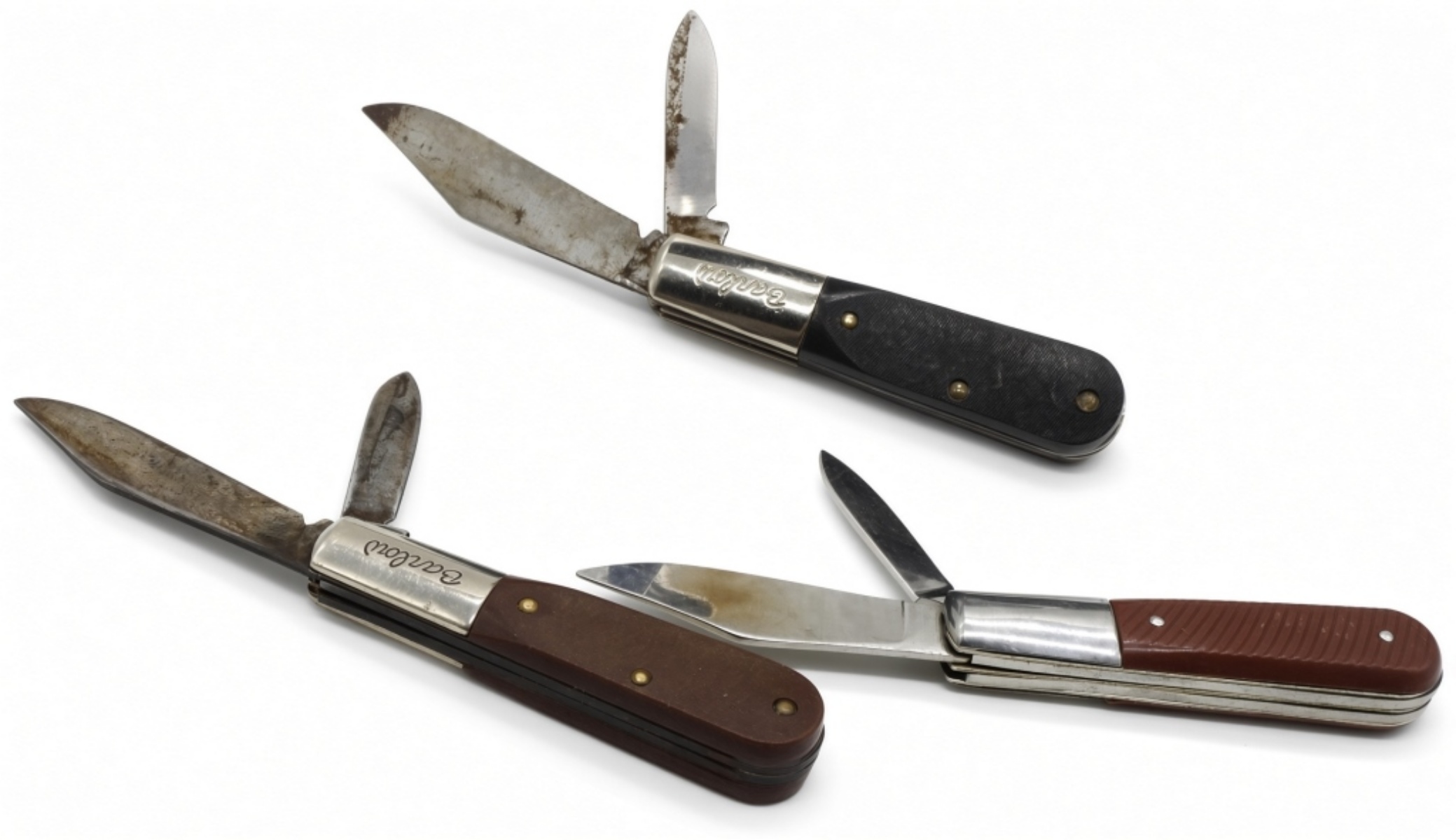 (3) Vintage Two-Balde Pocket Knives