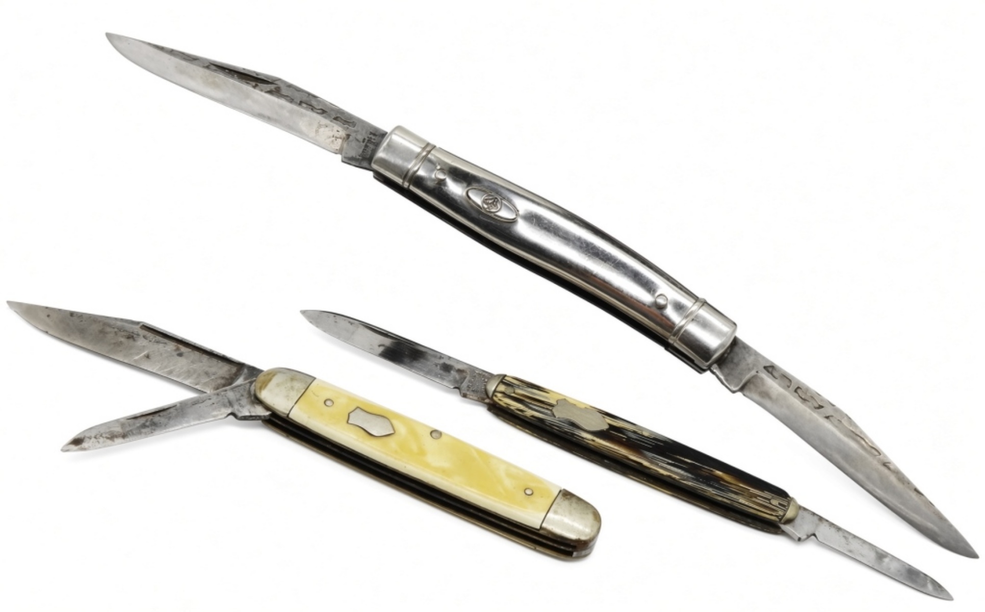 (3) Vintage Folding Knives Mixed Lot