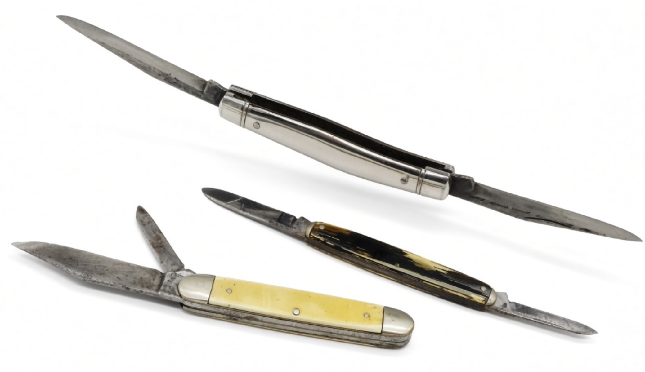 (3) Vintage Folding Knives Mixed Lot
