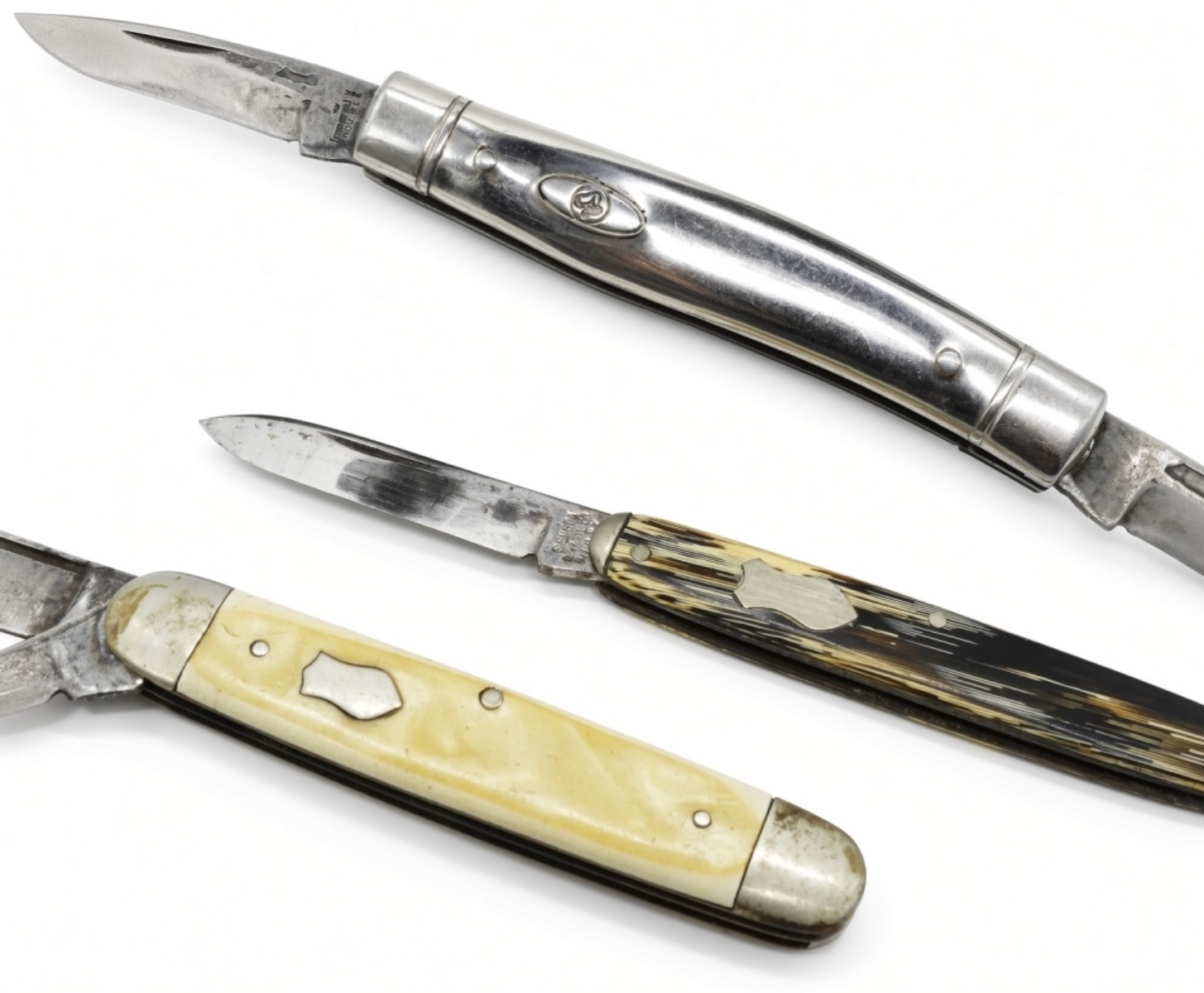 (3) Vintage Folding Knives Mixed Lot