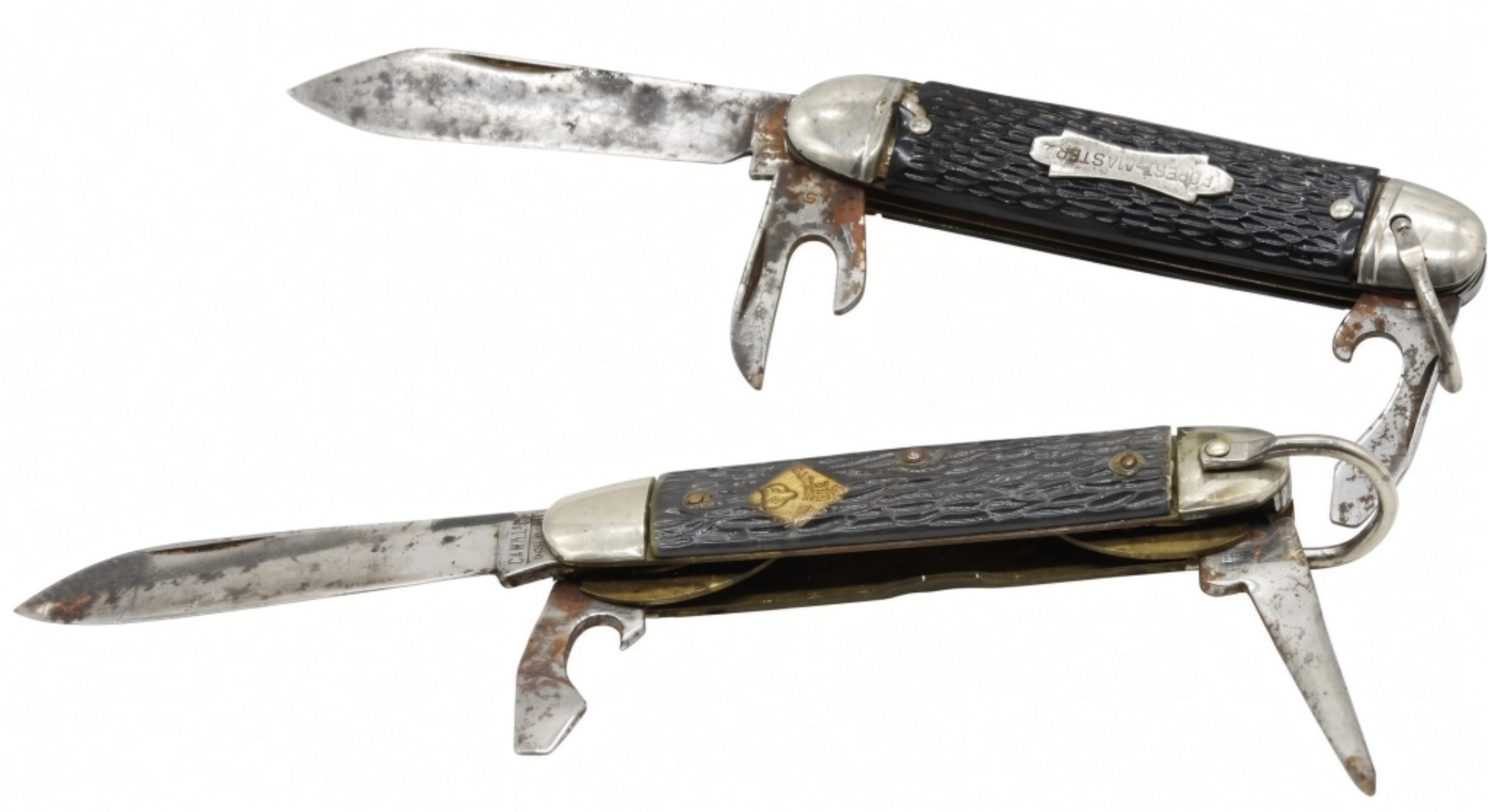 (2) Vintage Pocket Knives: Scouts & Forest