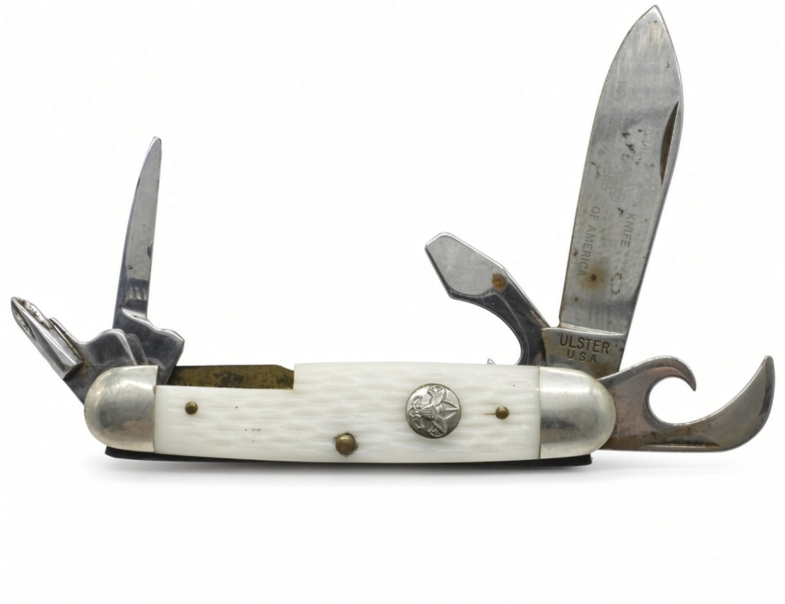 Ulster USA Scout Knife, Bone Handle