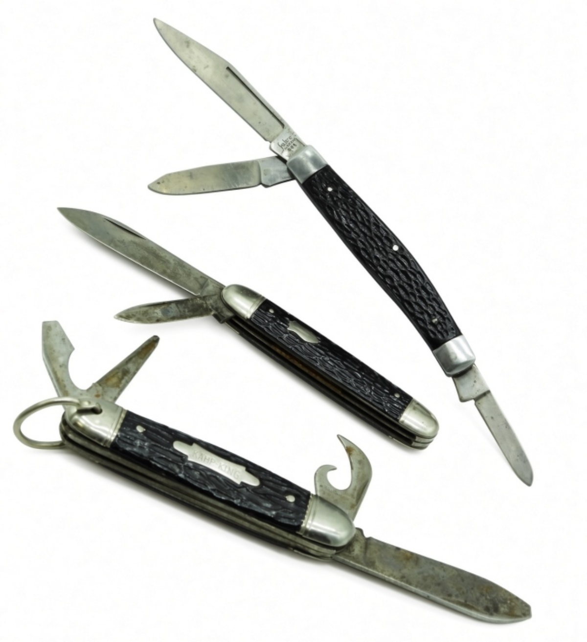 Imperial & Sabre Folding Knives, Black Handles
