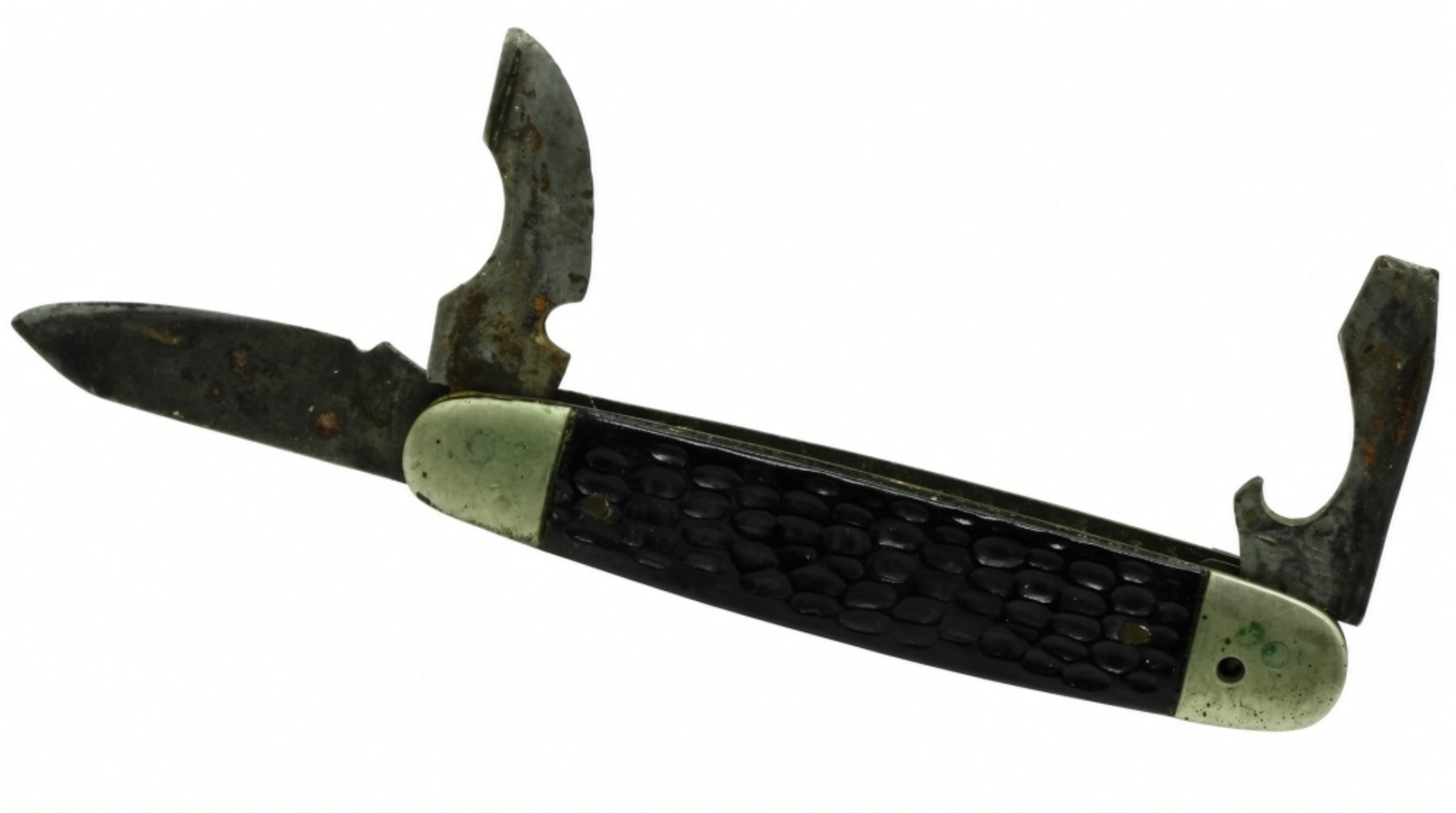 Vintage Scout Knife Black Handle