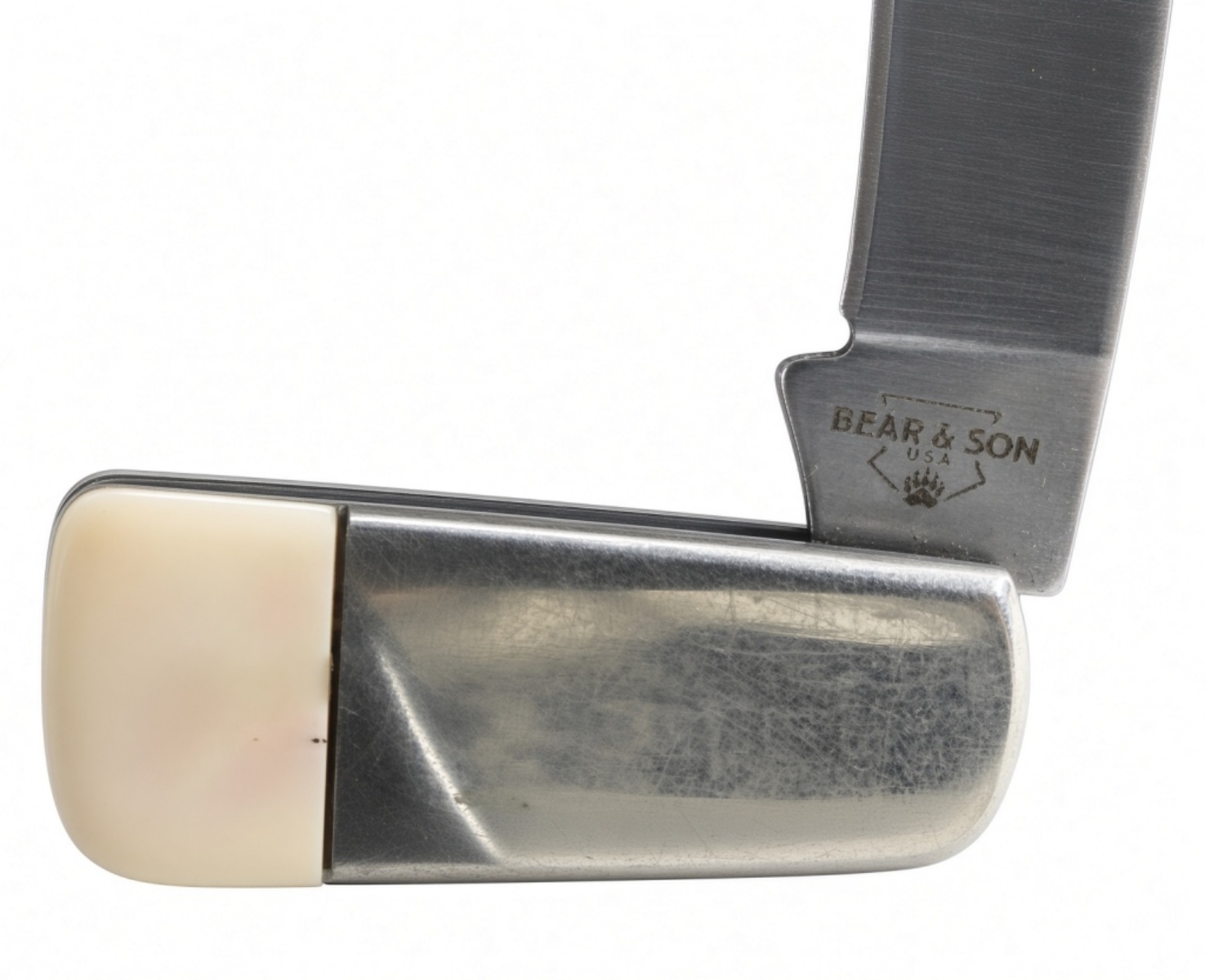 Bear & Son Folding Knife, Pink Bone