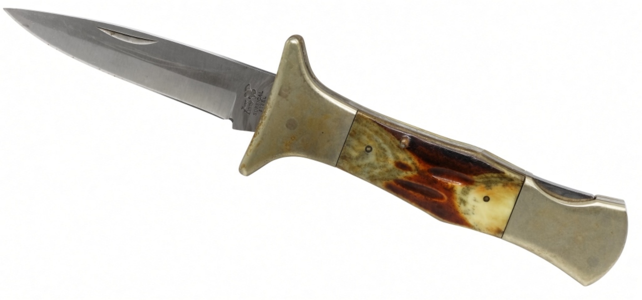 Frost Cutlery Folding Knife, Stag Handle