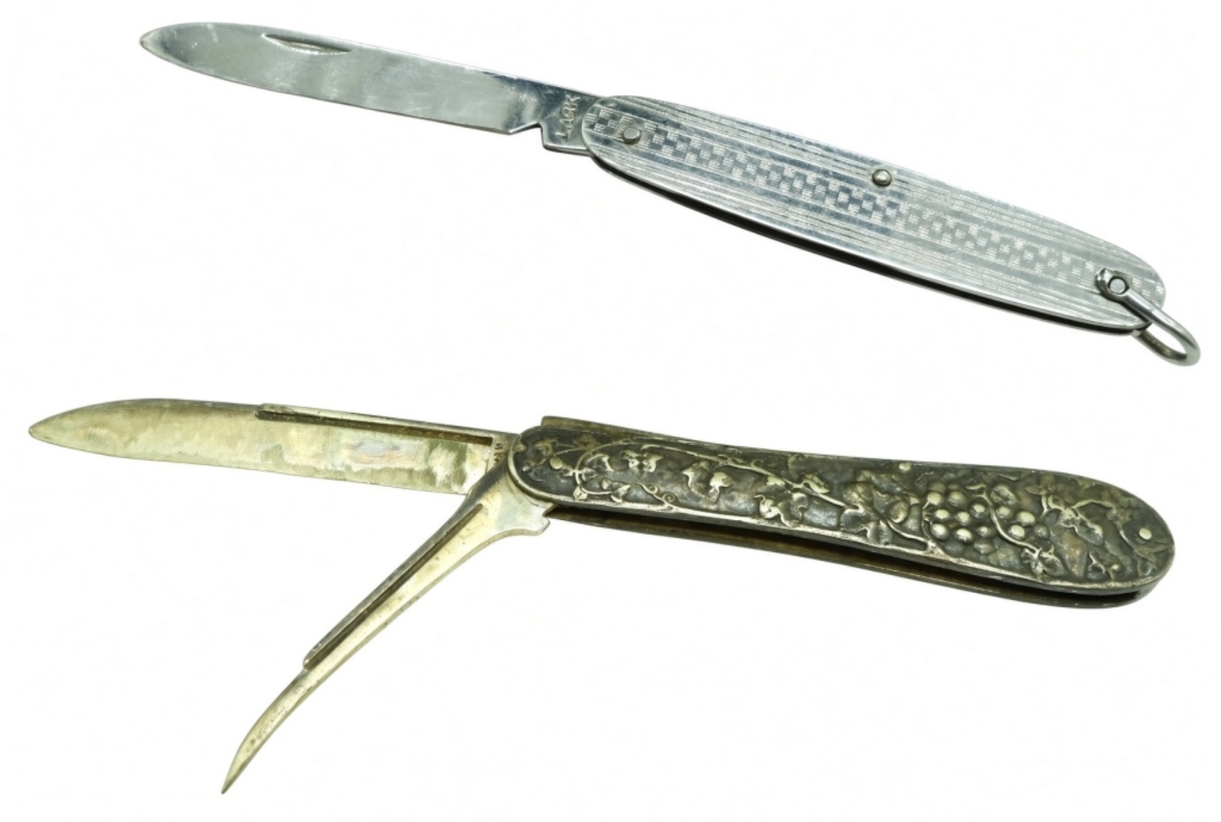 Lark and Sterling Silver Gorham Folding Knives
