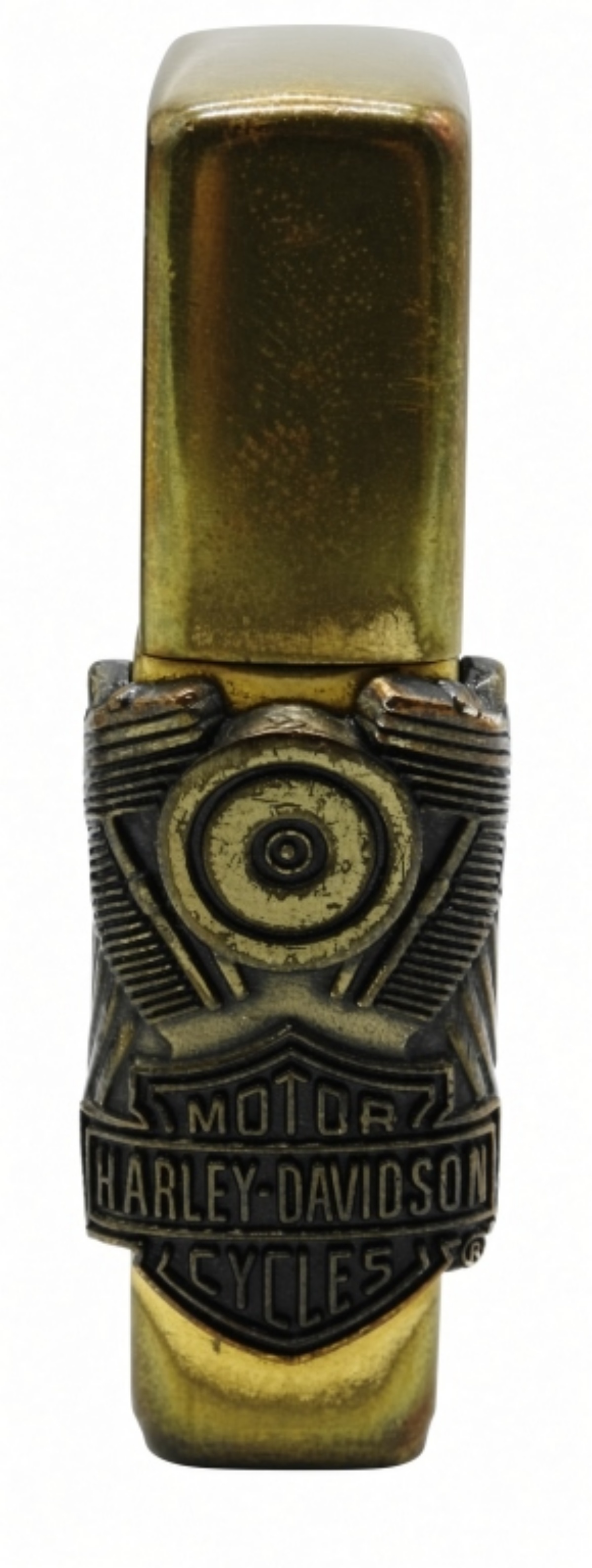 Harley-Davidson Brass Lighter With Money Clip