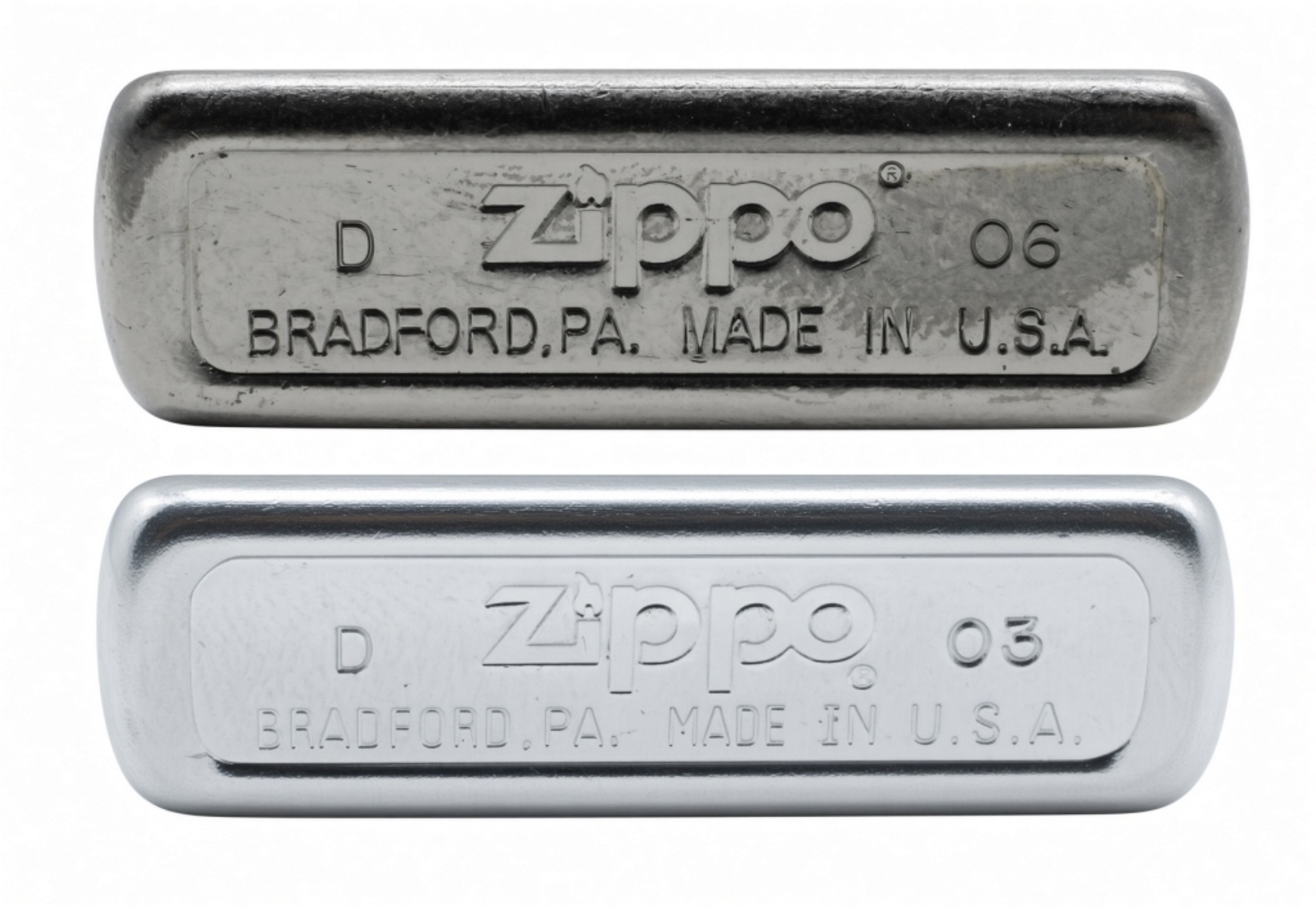 Zippo Chrome Lighters, Filigree & Brushed Finish