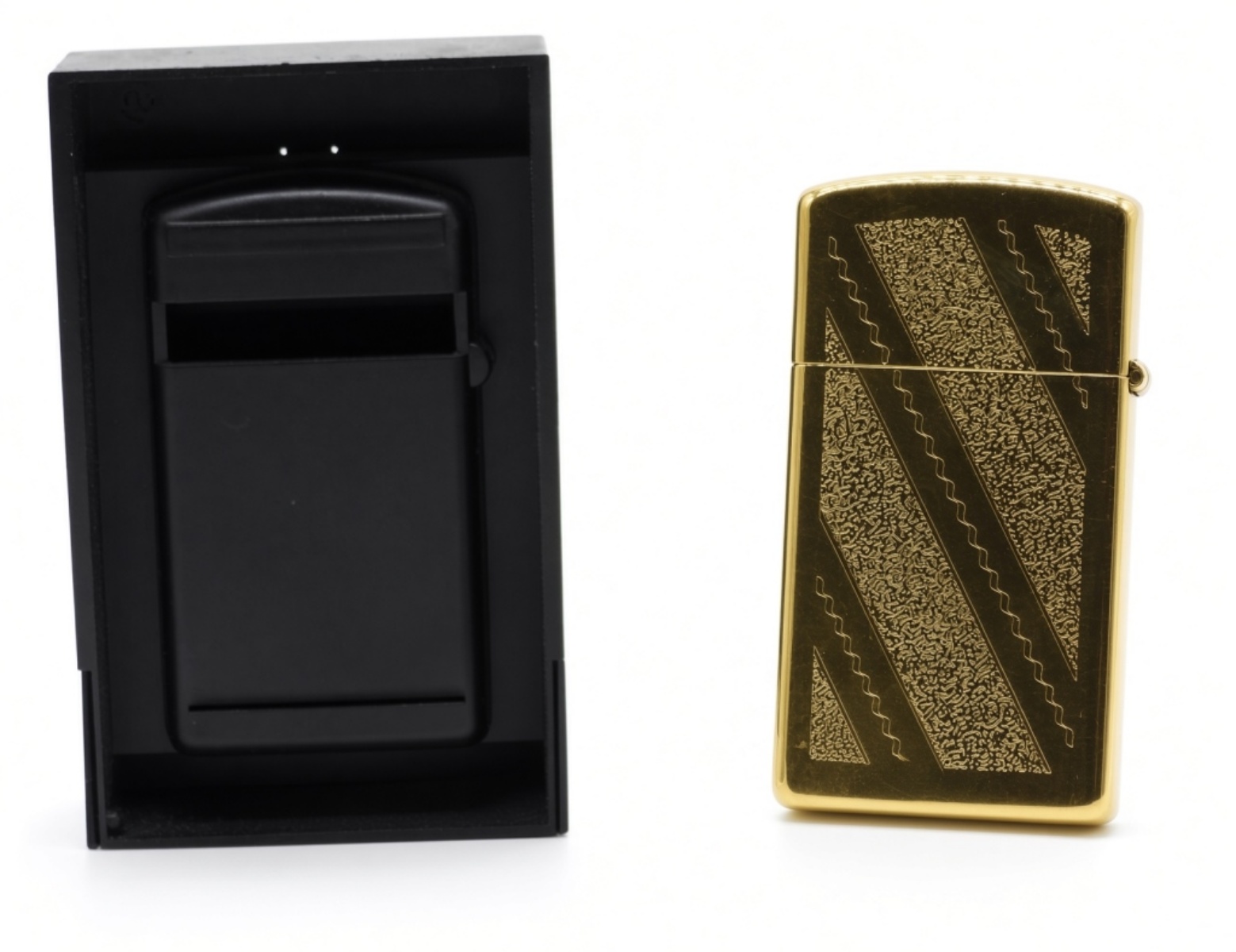 Zippo Brass Lighter, Engraved "John" 1984