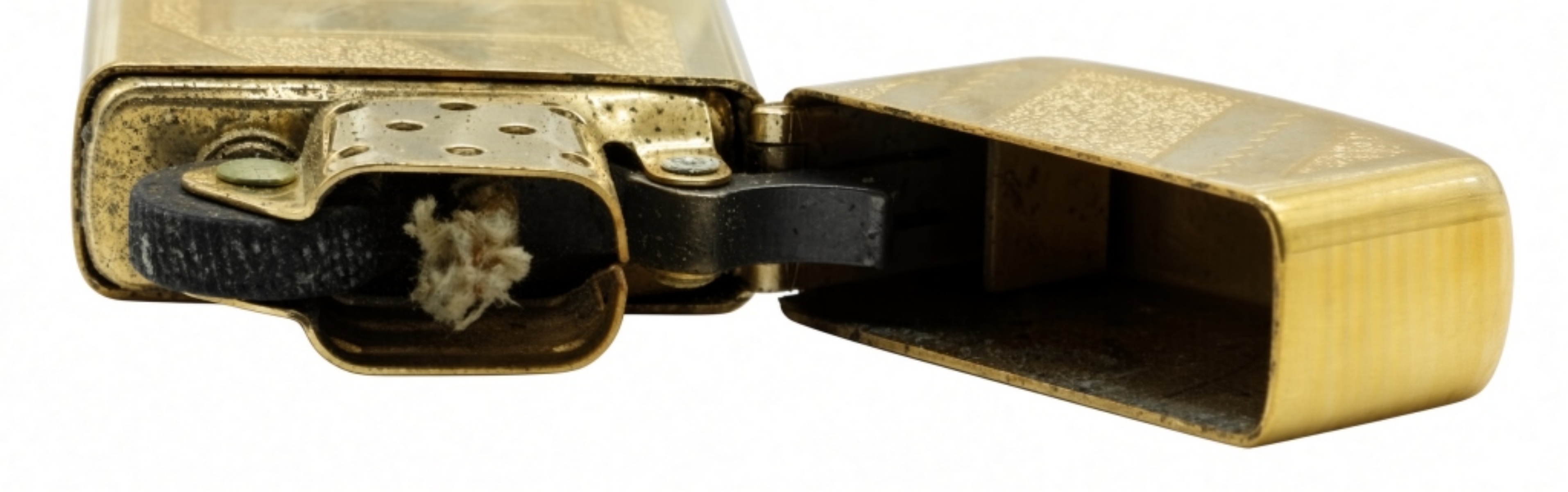 Zippo Brass Lighter, Engraved "John" 1984