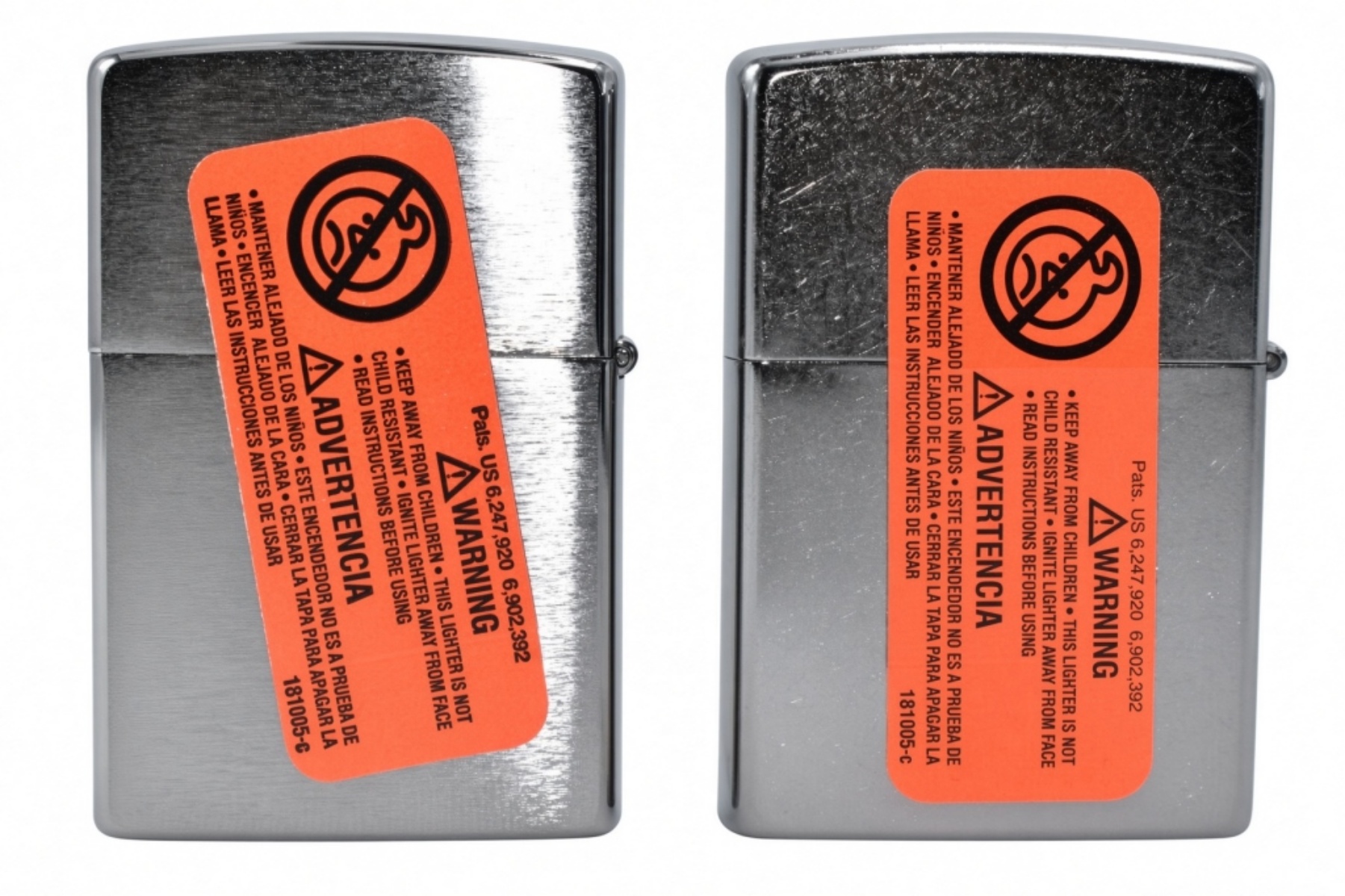 2015 &16 Zippo Chrome Brushed Lighters Sealed