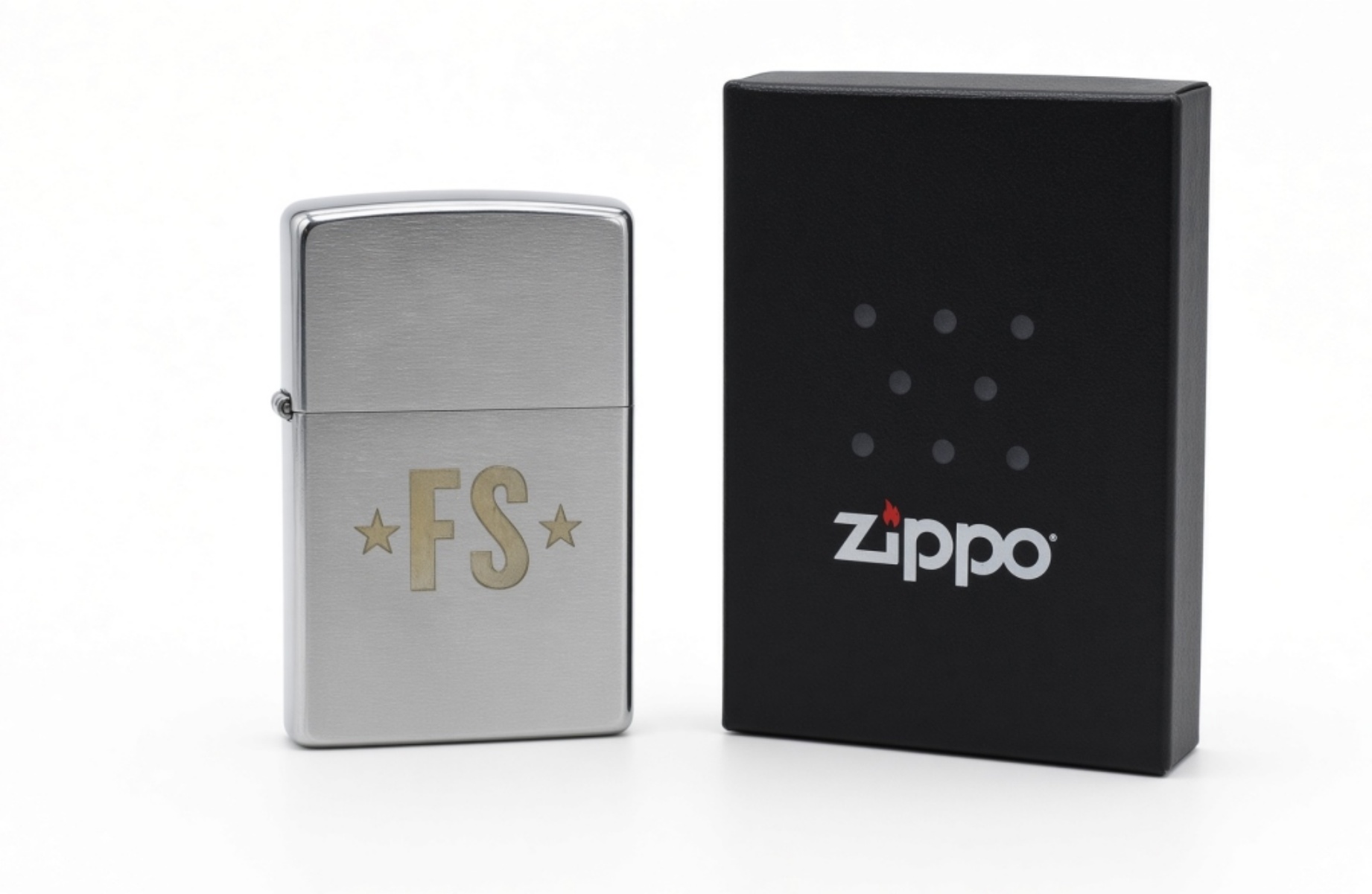 Zippo Chrome Lighter with FS Engraving