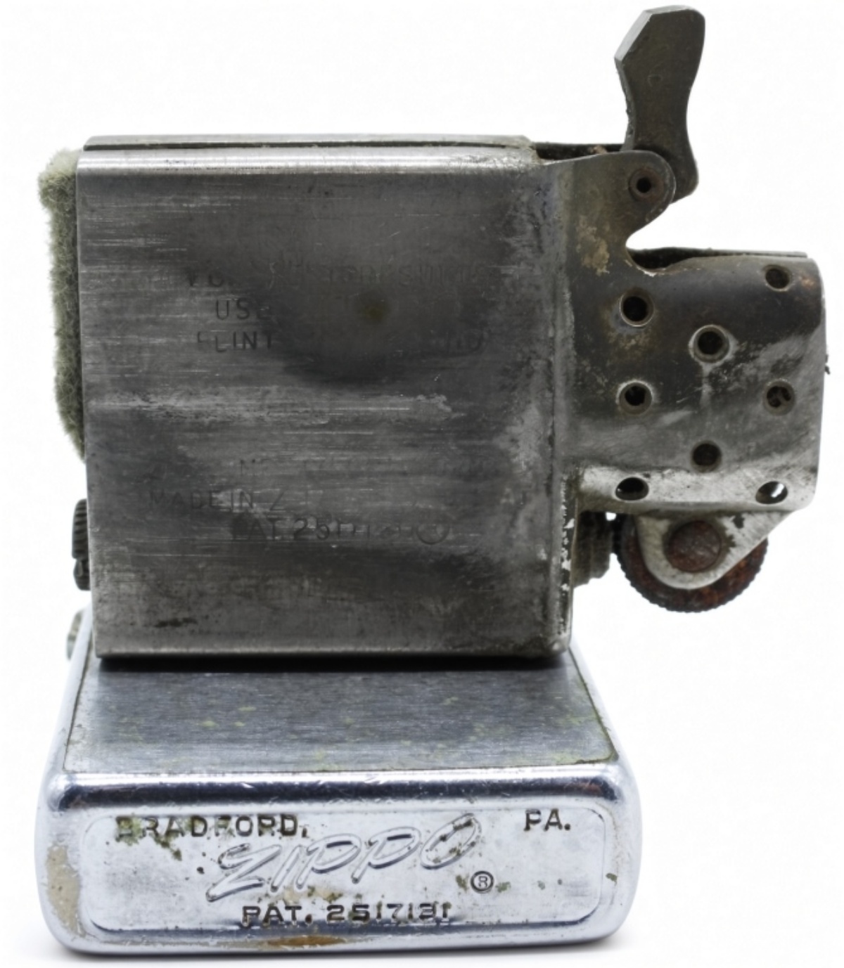 1970s Zippo Chrome Brushed Lighter