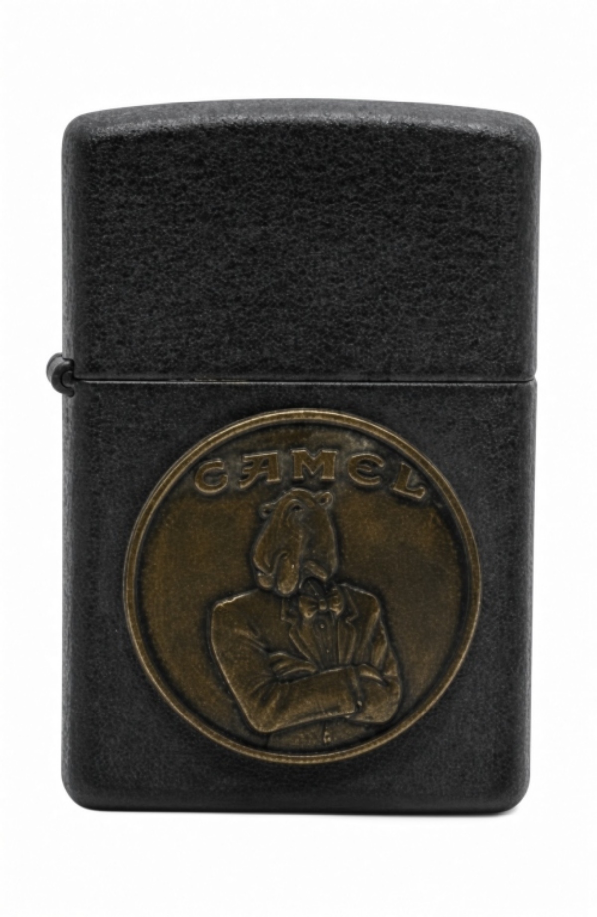 1997 Zippo Black Crackle Camel Emblem Lighter