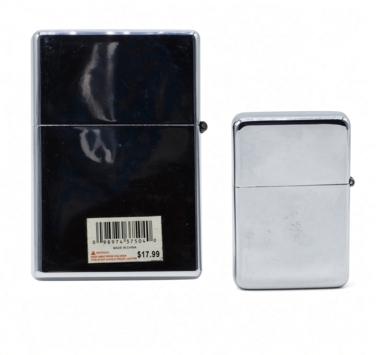 Star Chrome Lighters, 2 Pieces