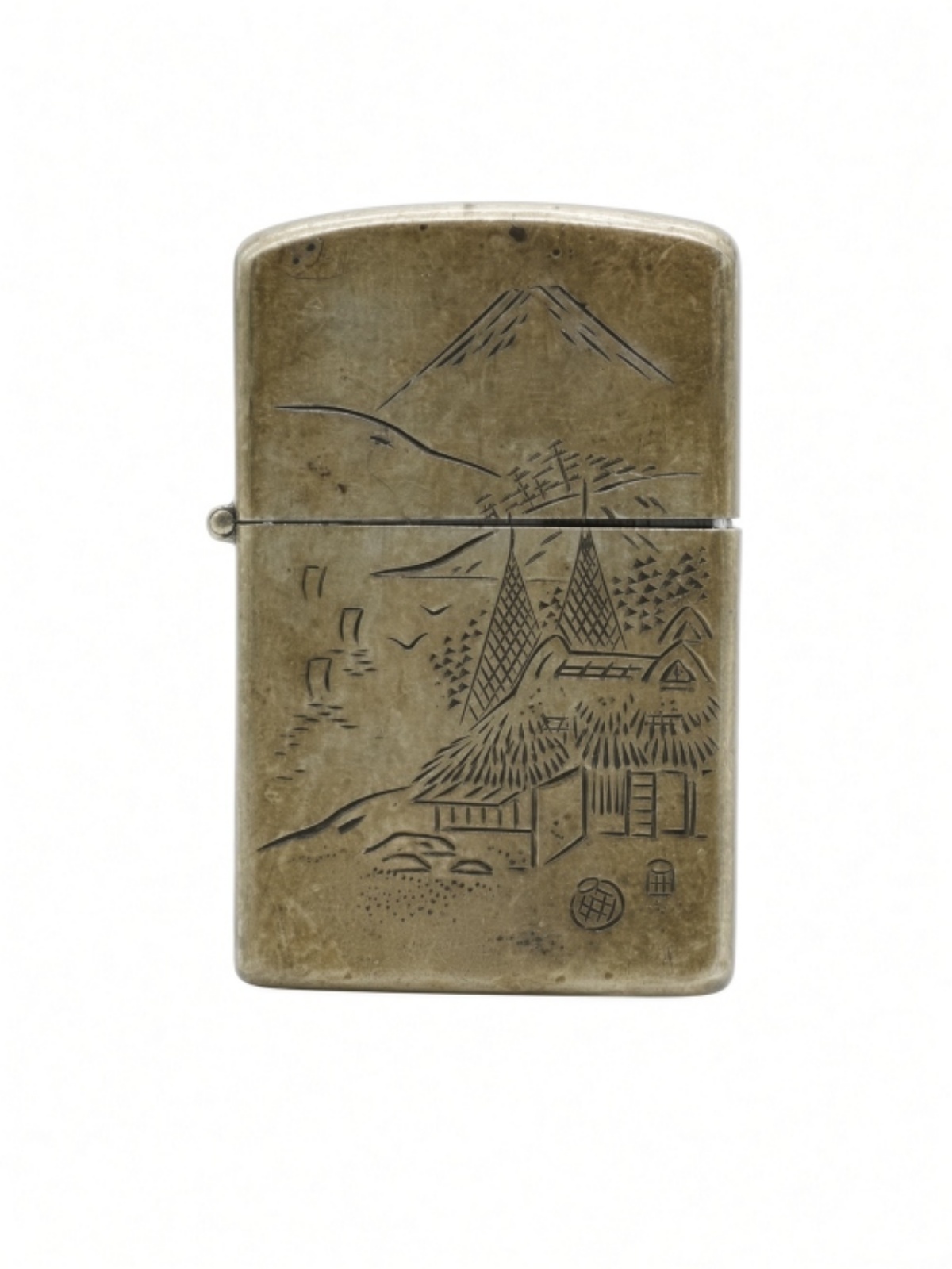 Silver .950 Japanese Scenic Lighter