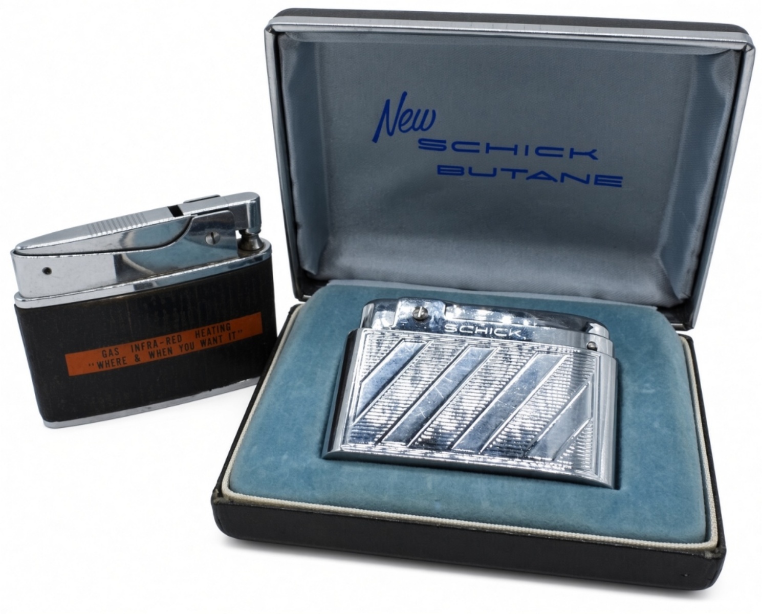 Schick Butane Lighter & Unknown Lighter Set