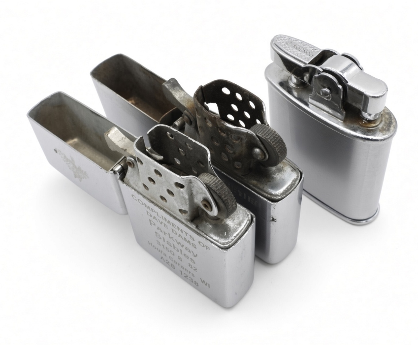 (3) Vintage Lighters - Parkway Stables, Penguin