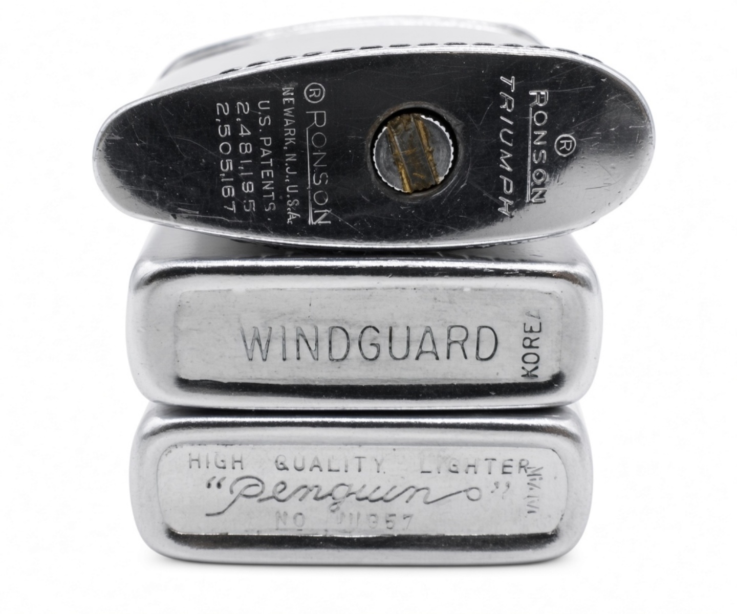 (3) Vintage Lighters - Parkway Stables, Penguin