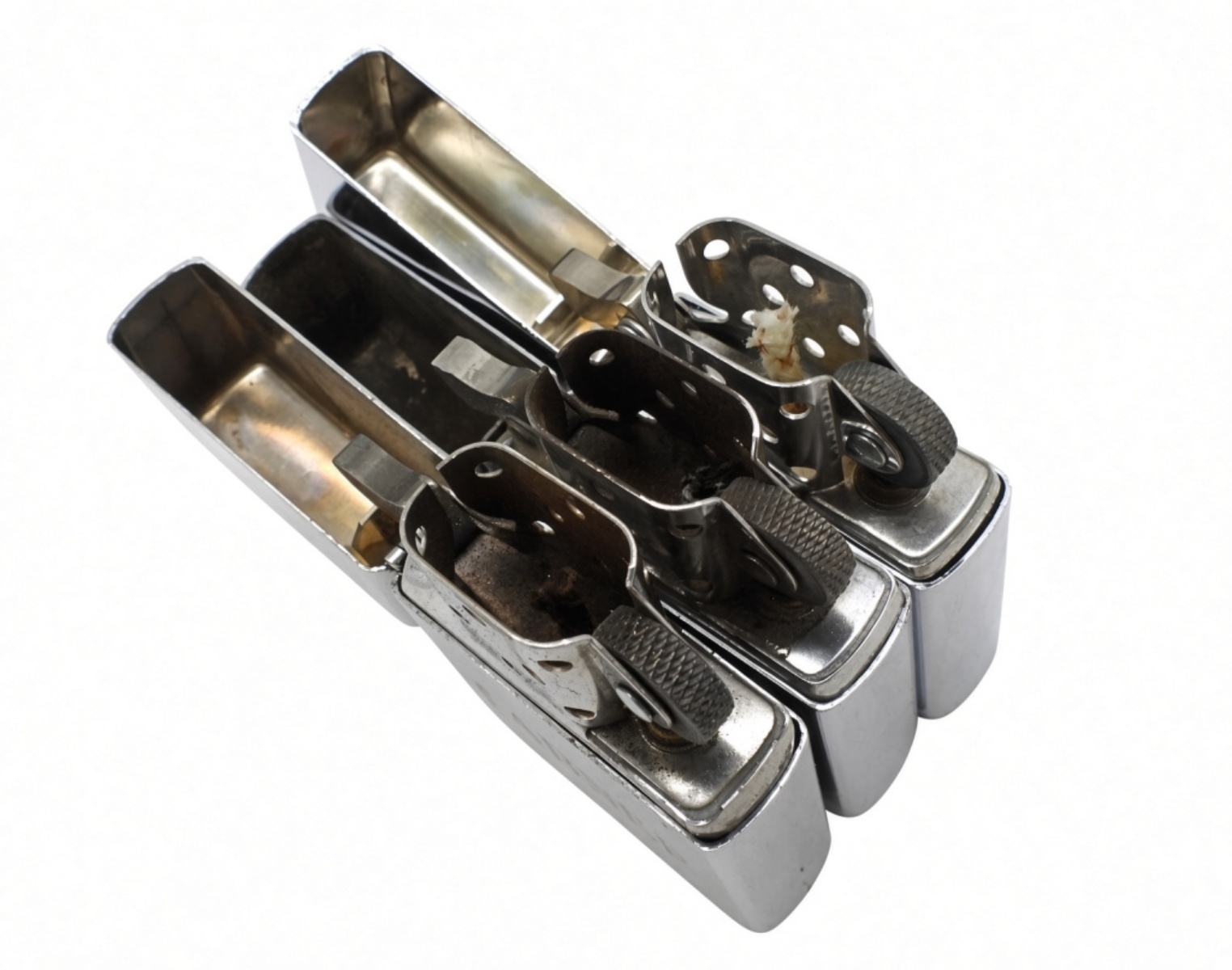 (3) Zippo Lighters, Tabner & Melvin Engraving