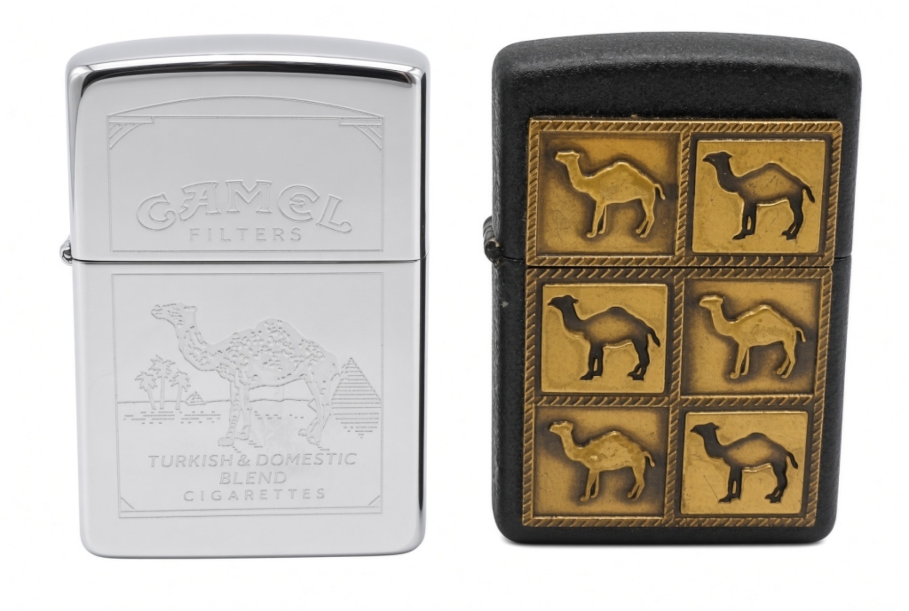 Two Vintage Camel Lighters