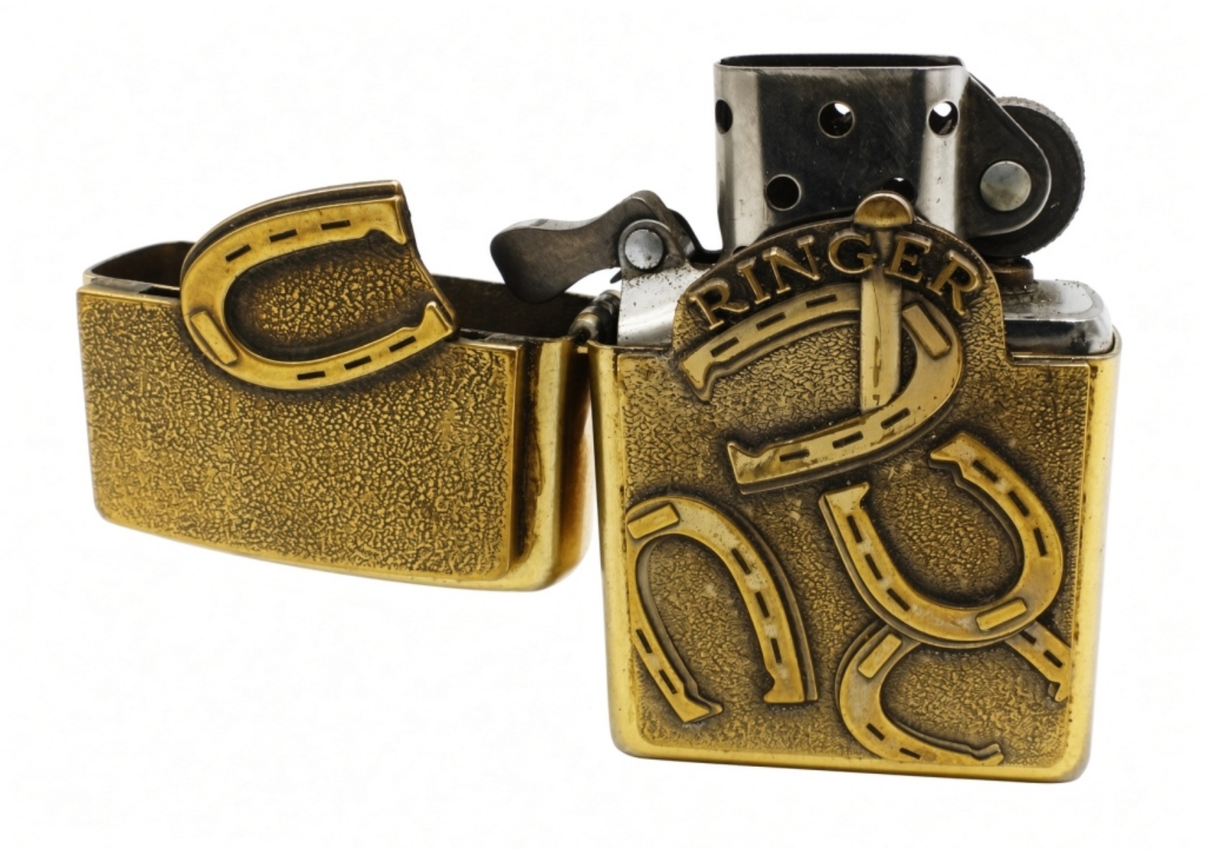 Zippo Horseshoe Brass Lighter, 2008