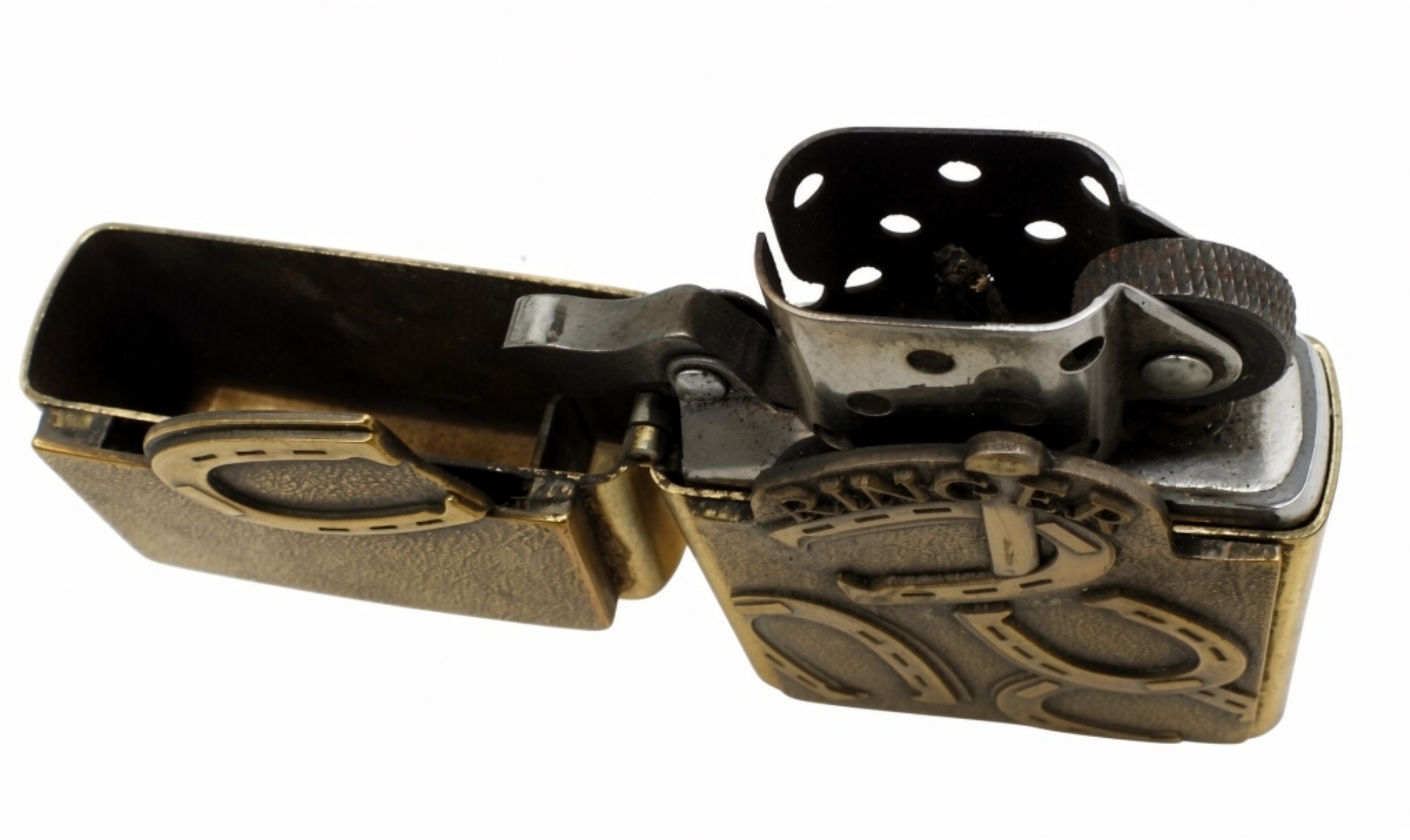 Zippo Horseshoe Brass Lighter, 2008