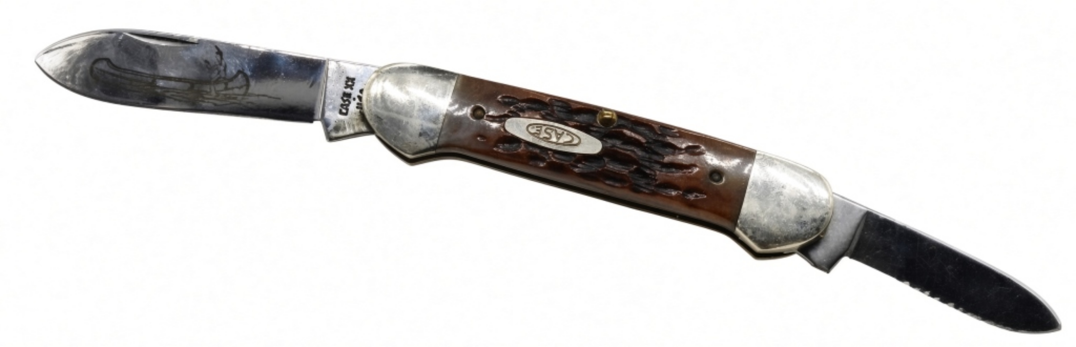 Case XX Canoe Knife, Jigged Bone Handle