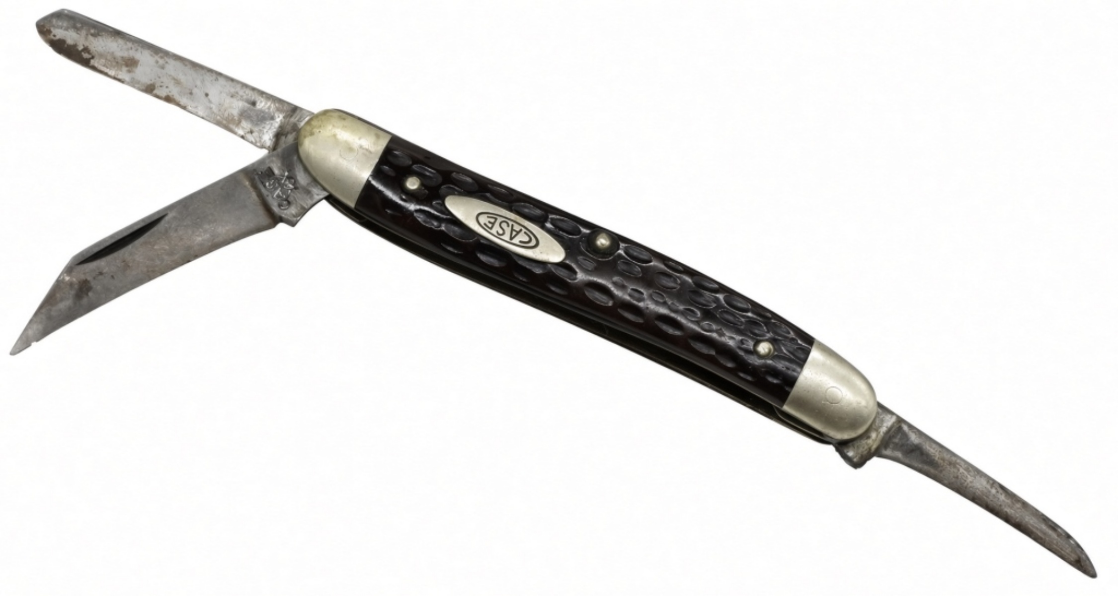 Case XX Stockman, Black Jigged Bone Handle