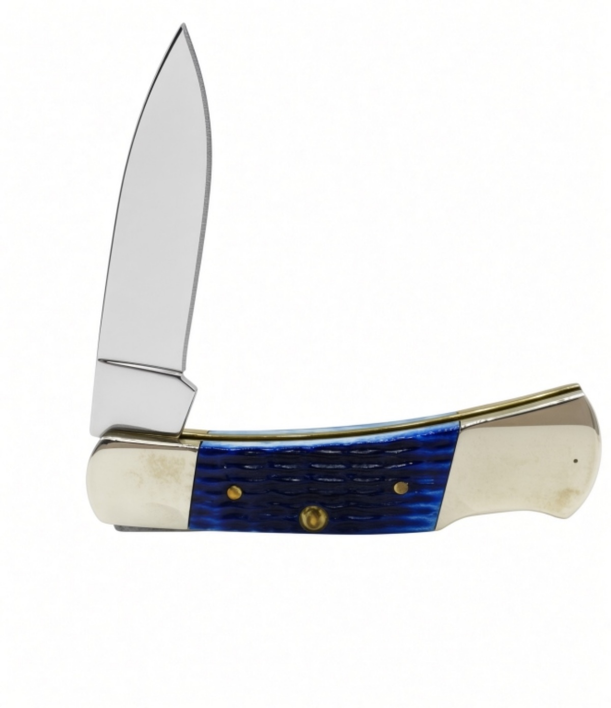 Case XX Lockback, Blue Bone Handle