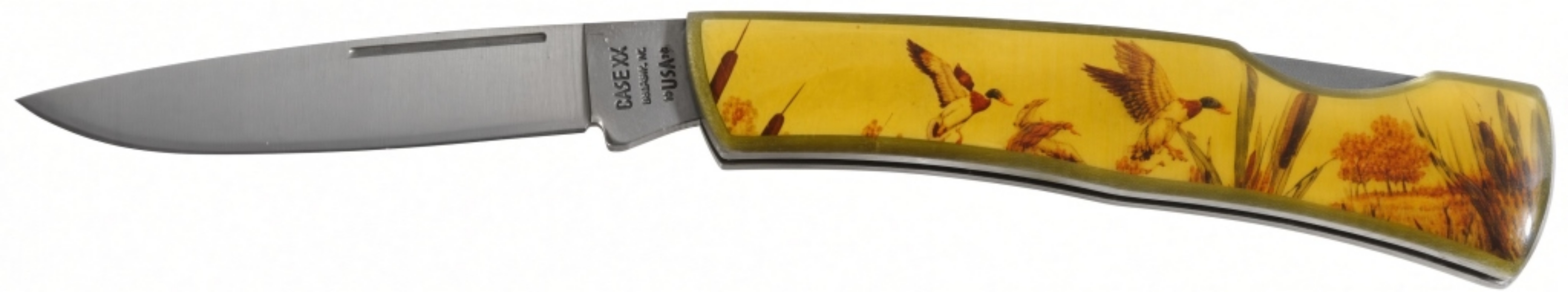Case XX Folding Knife, Waterfowl Scene Handle