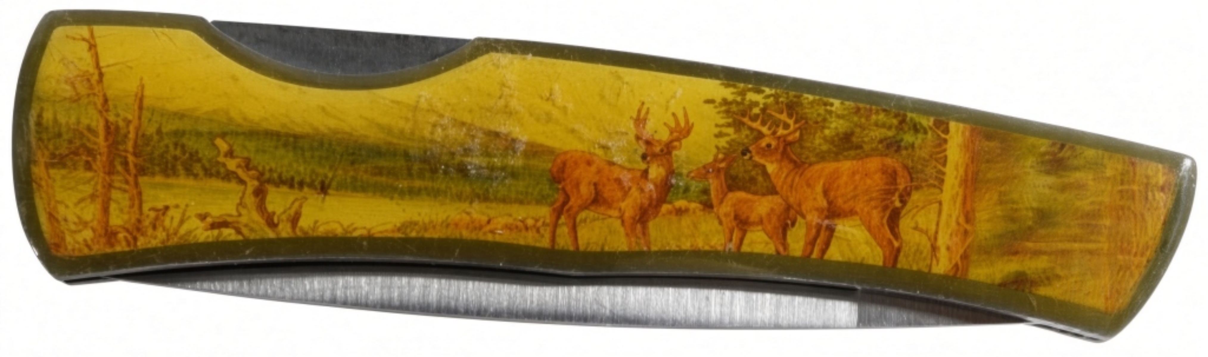 Case Folding Hunter with Wildlife Scene Handle