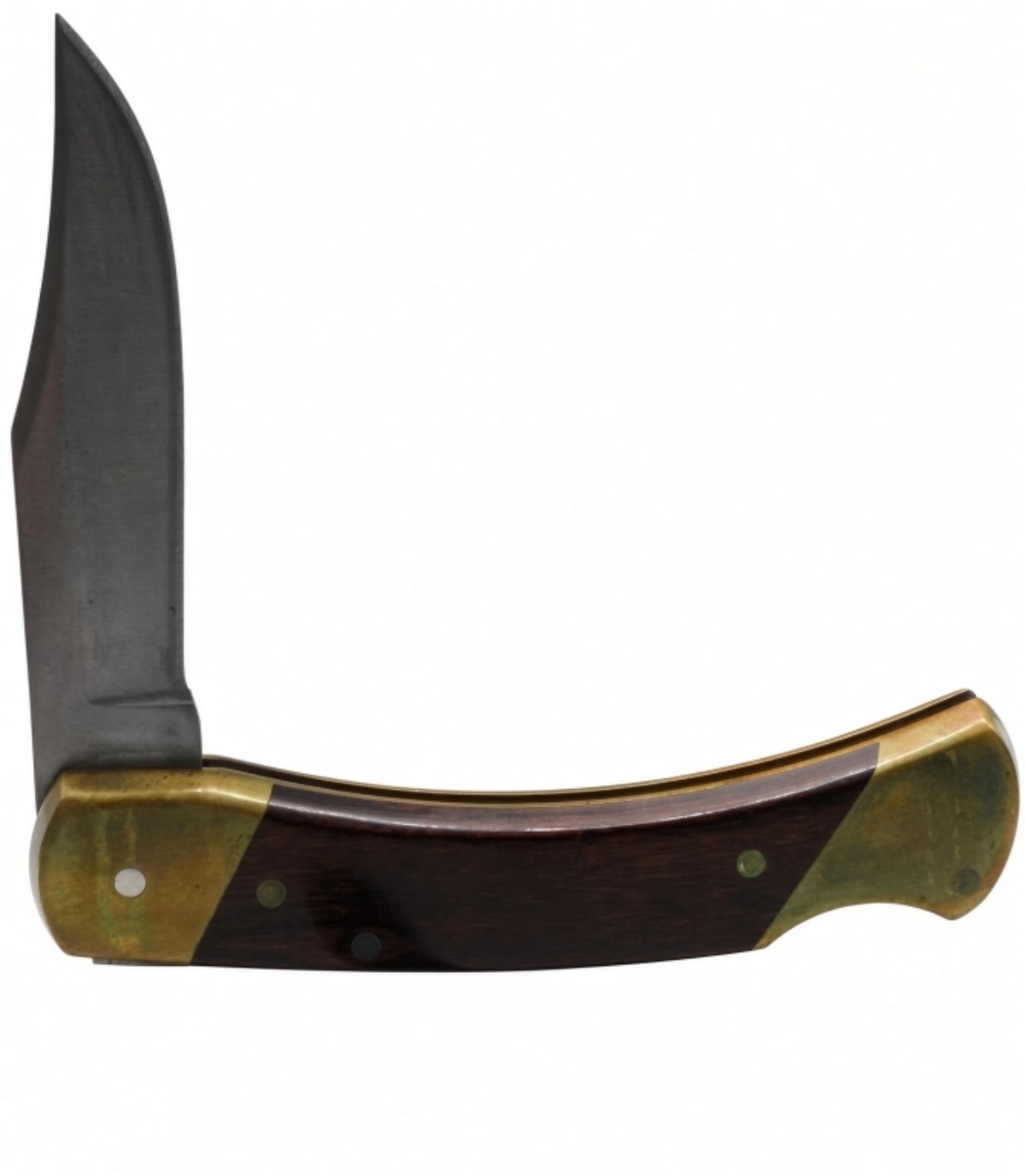 Schrade+ LB7 Folding Knife with Leather Sheath